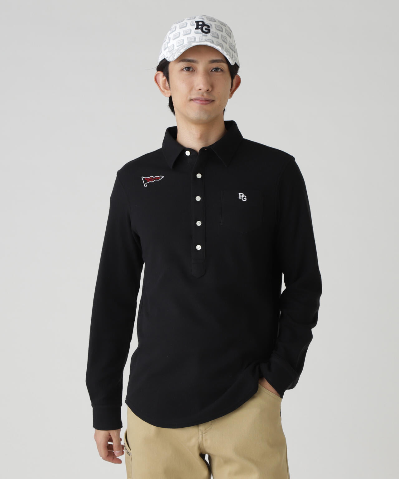 ソリストヒートストレッチ鹿の子スムース起毛長袖カットソートソープルオーバー