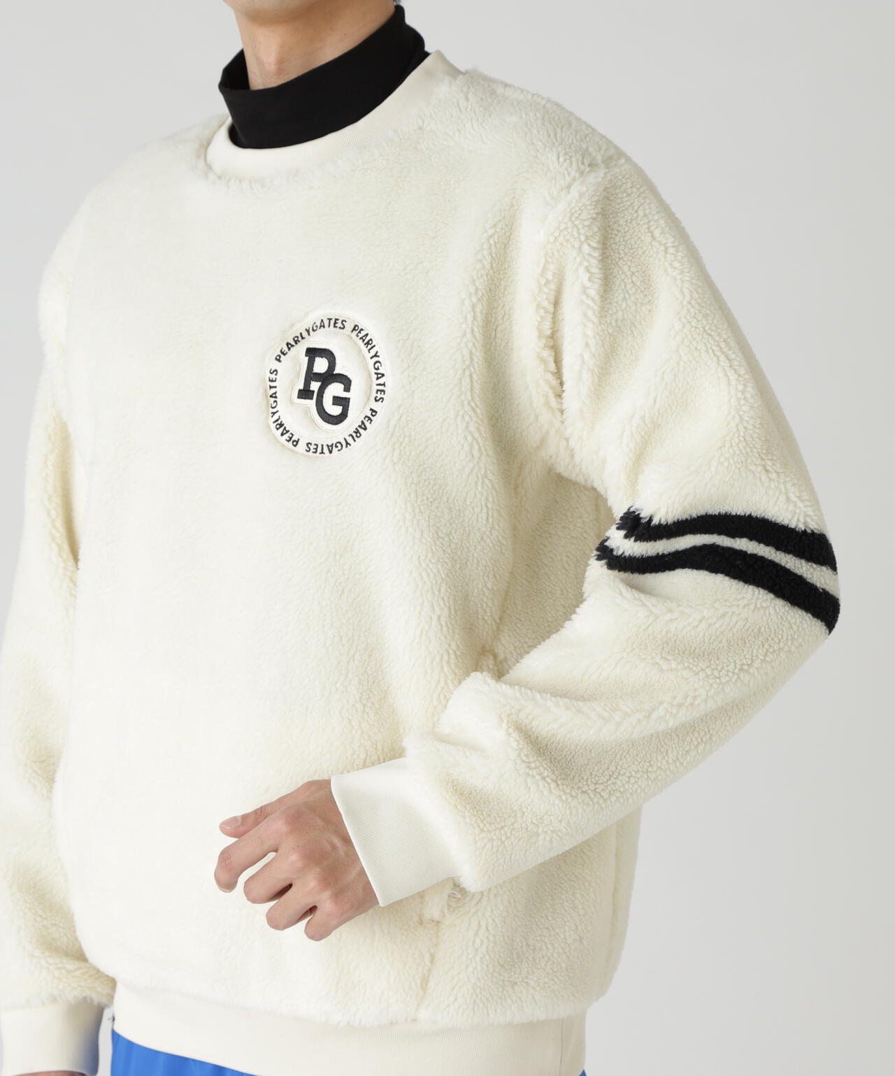 ハイパイルボアパネルJQクルーネックカットソー | PEARLY GATES