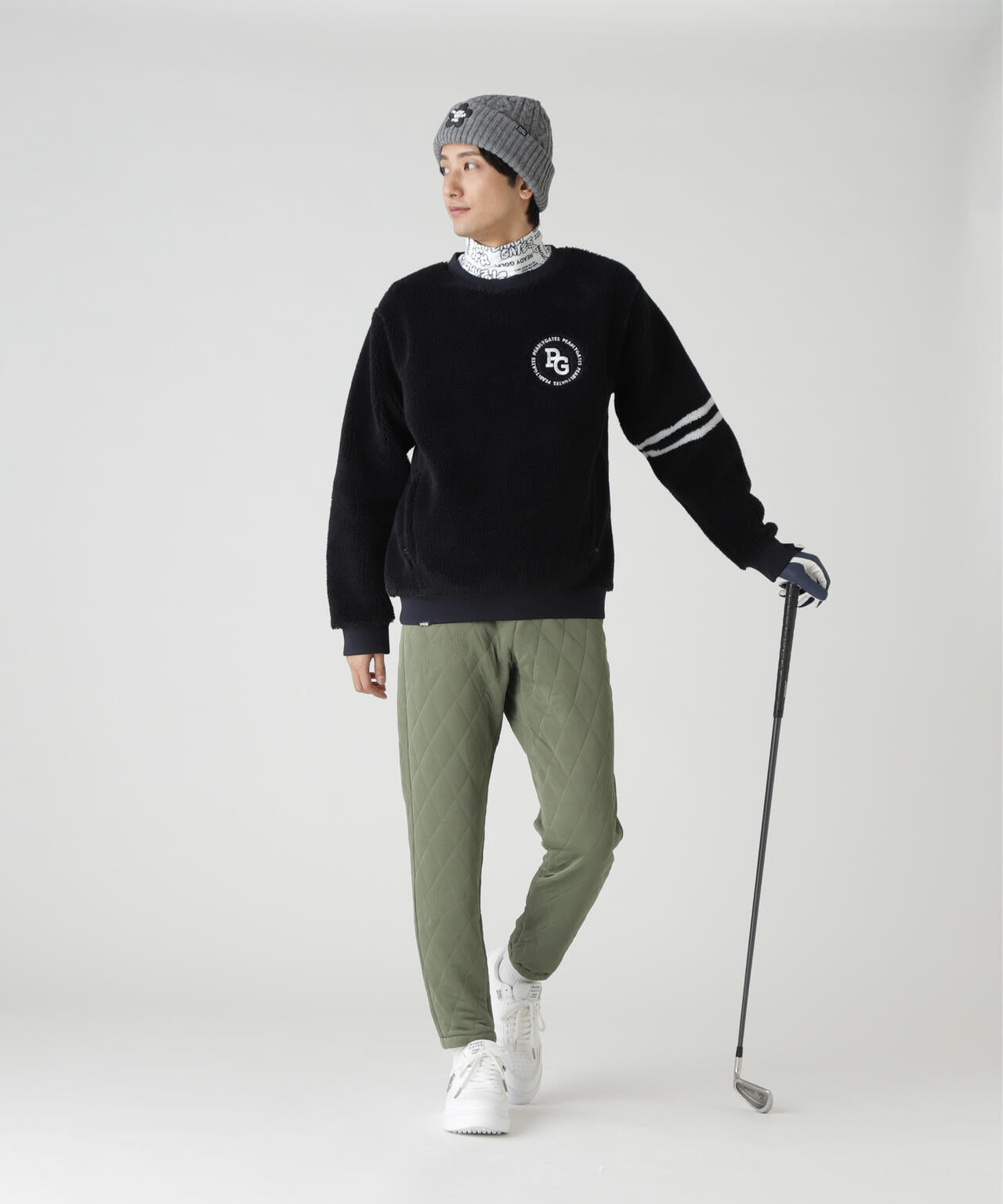 ハイパイルボアパネルJQクルーネックカットソー | PEARLY GATES