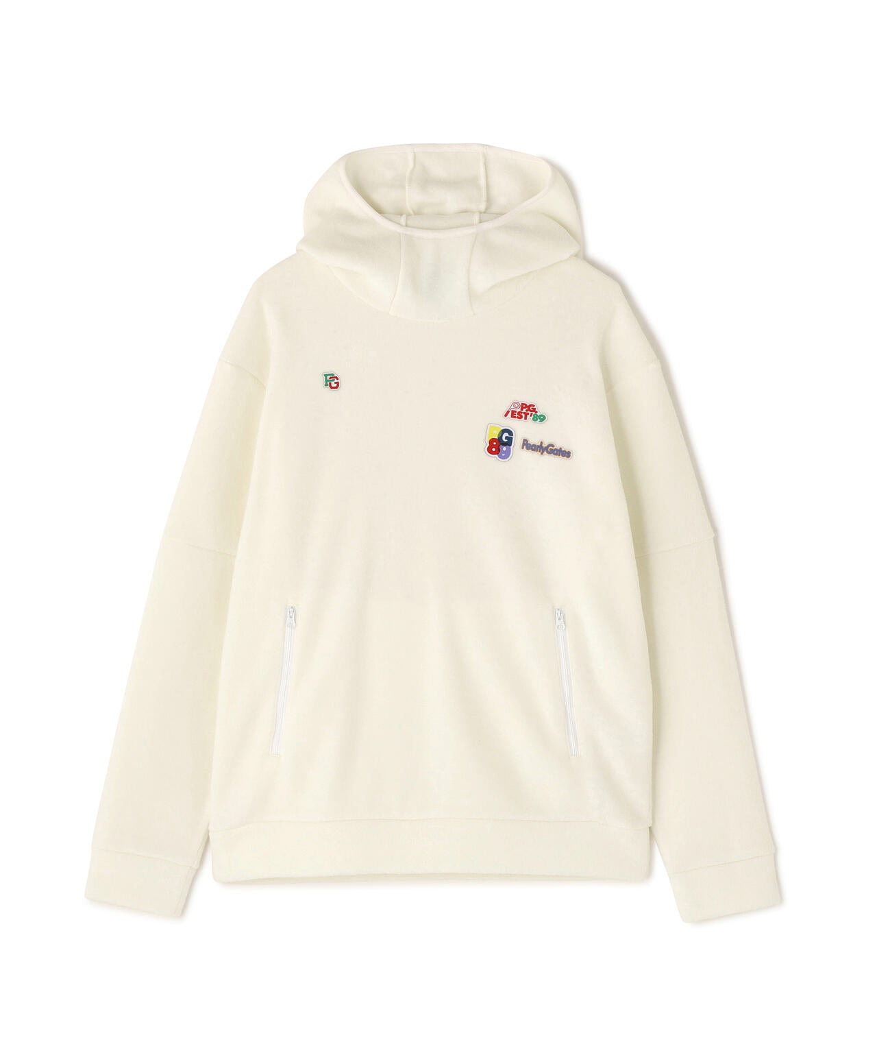 レーヨンブレンドストレッチフリースフーディプルオーバー | PEARLY