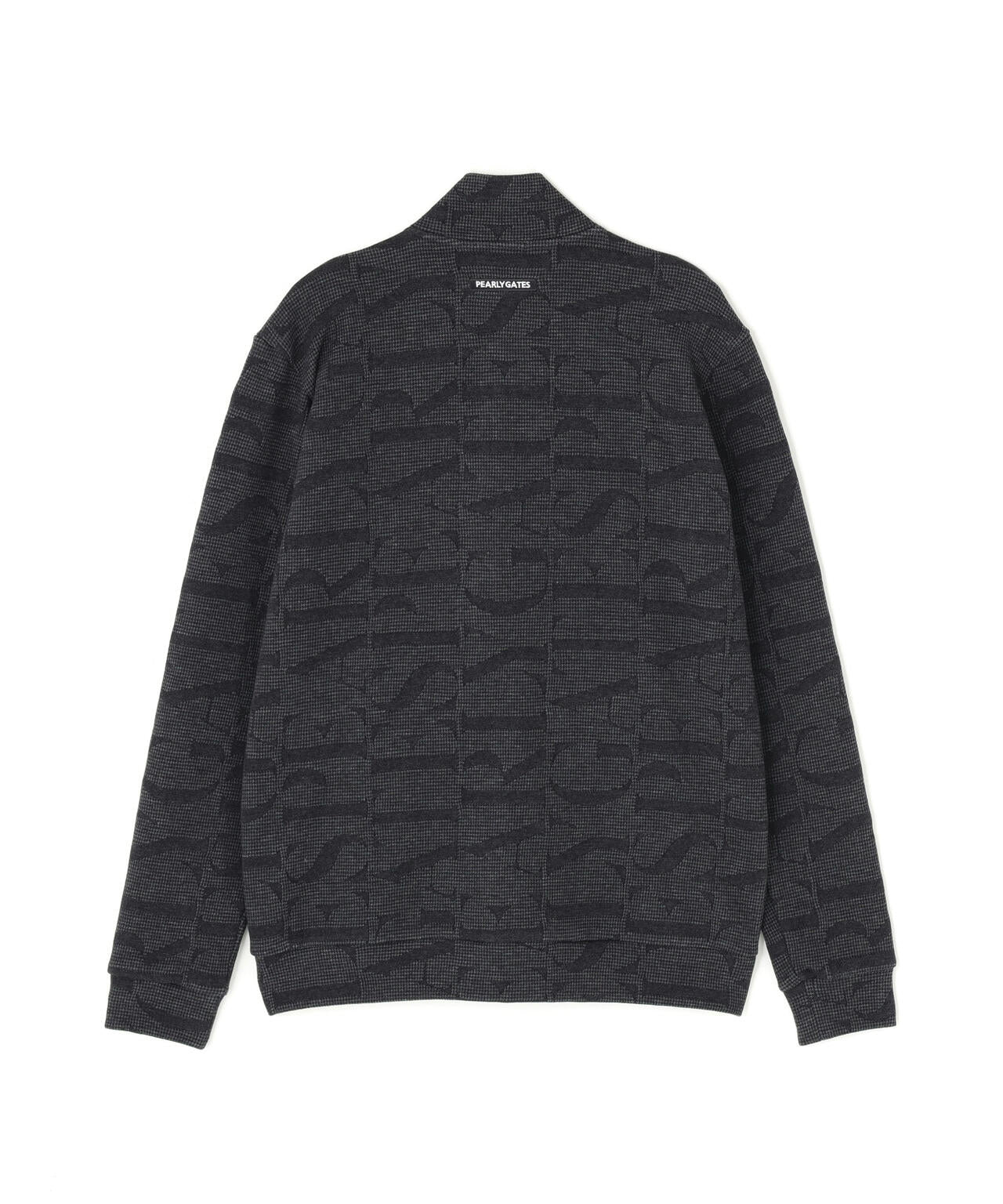 裏毛ストレッチロゴジャガードフルジップジャケット