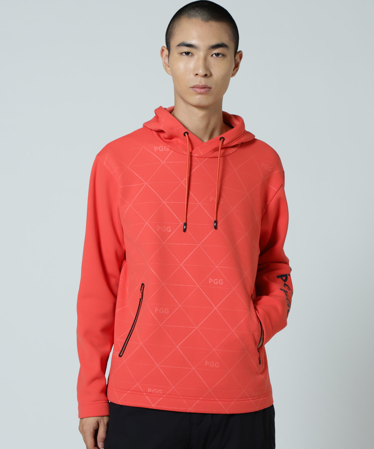 【PGG】ストレッチKARUISHIフーディプルオーバー (MENS)