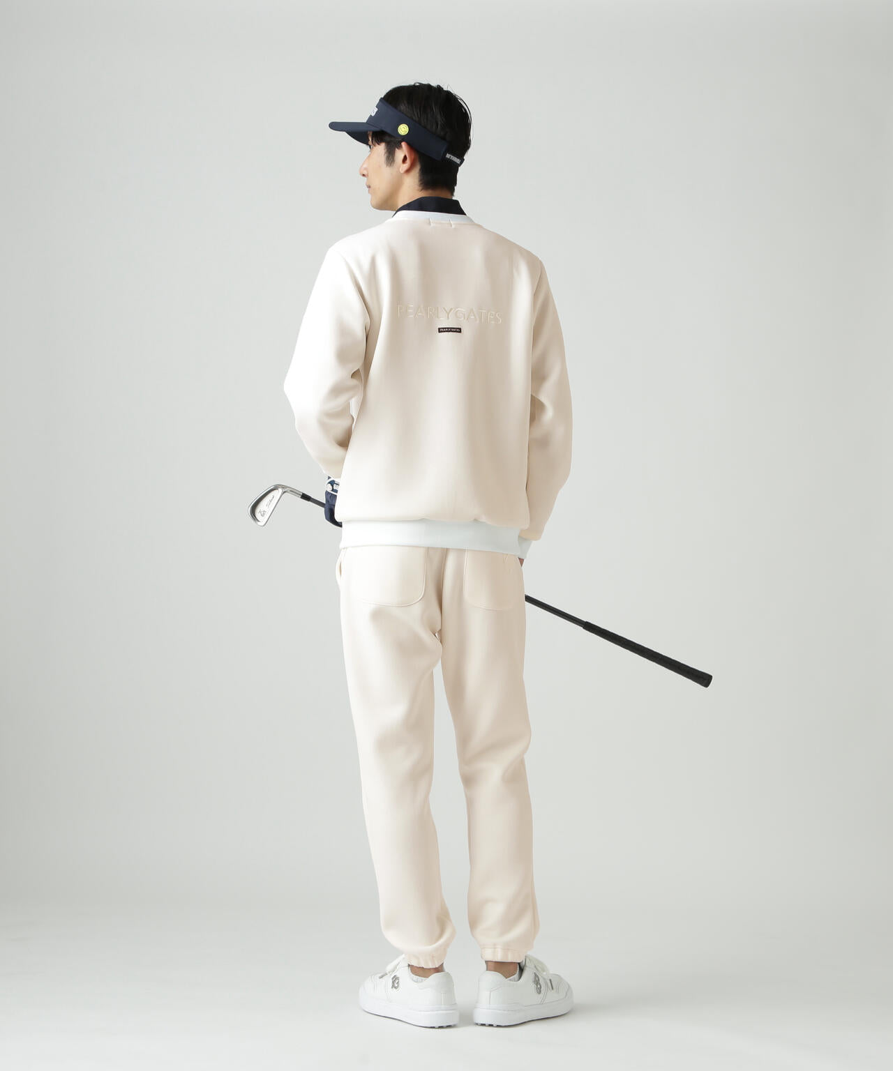 PGG パーリーゲイツ ポリエステルダンボール　モックネック　セットアップ　1 ダンボールクッションクルーネックカットソー | PEARLY GATES