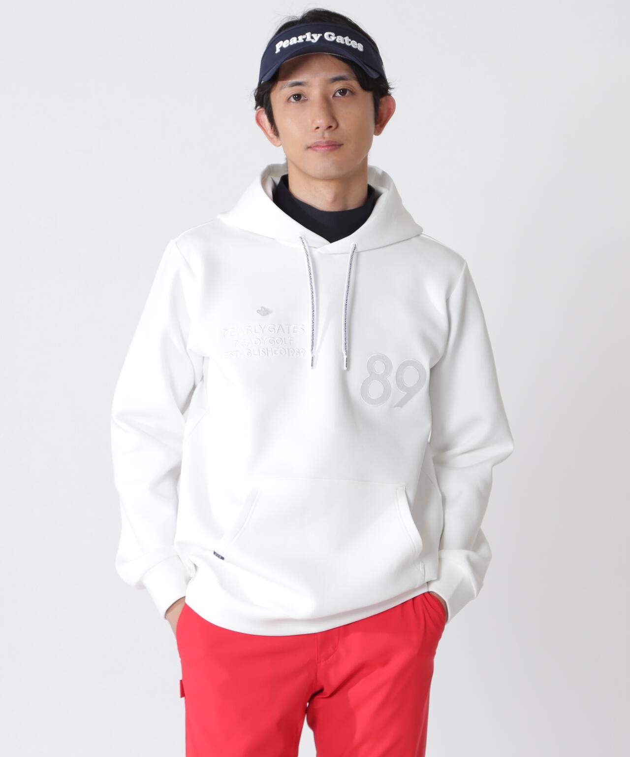 T/Cストレッチダンボールフーディプルオーバー