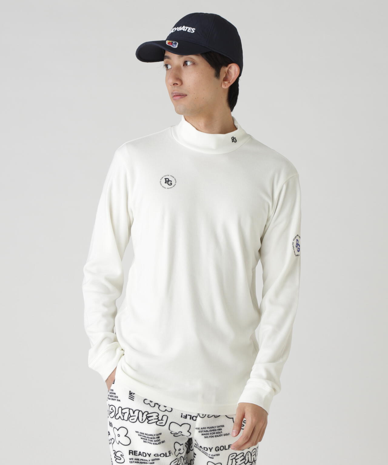 セルヒートスムース両面起毛長袖ハイネックカットソー