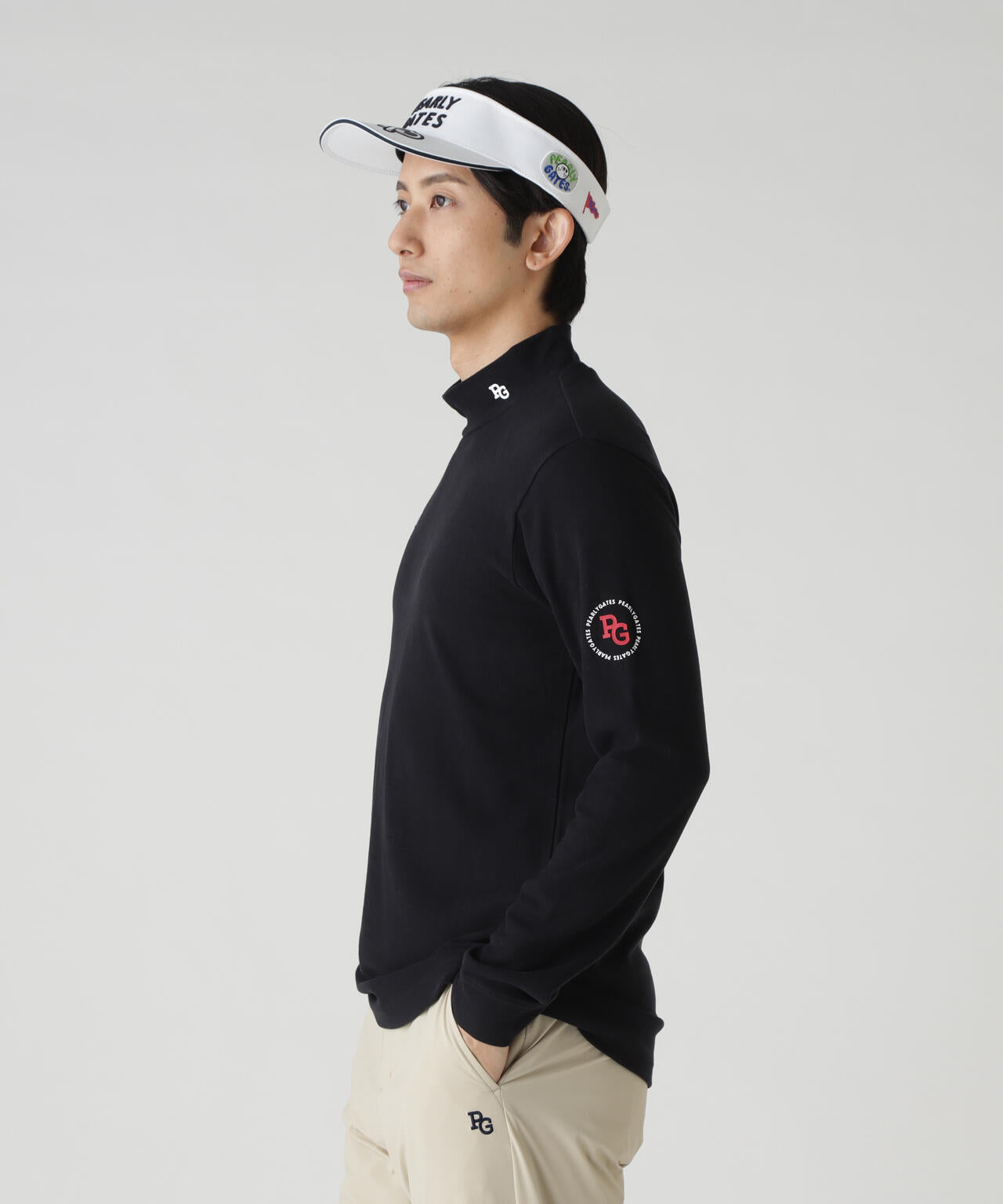 セルヒートスムース両面起毛長袖ハイネックカットソー | PEARLY GATES