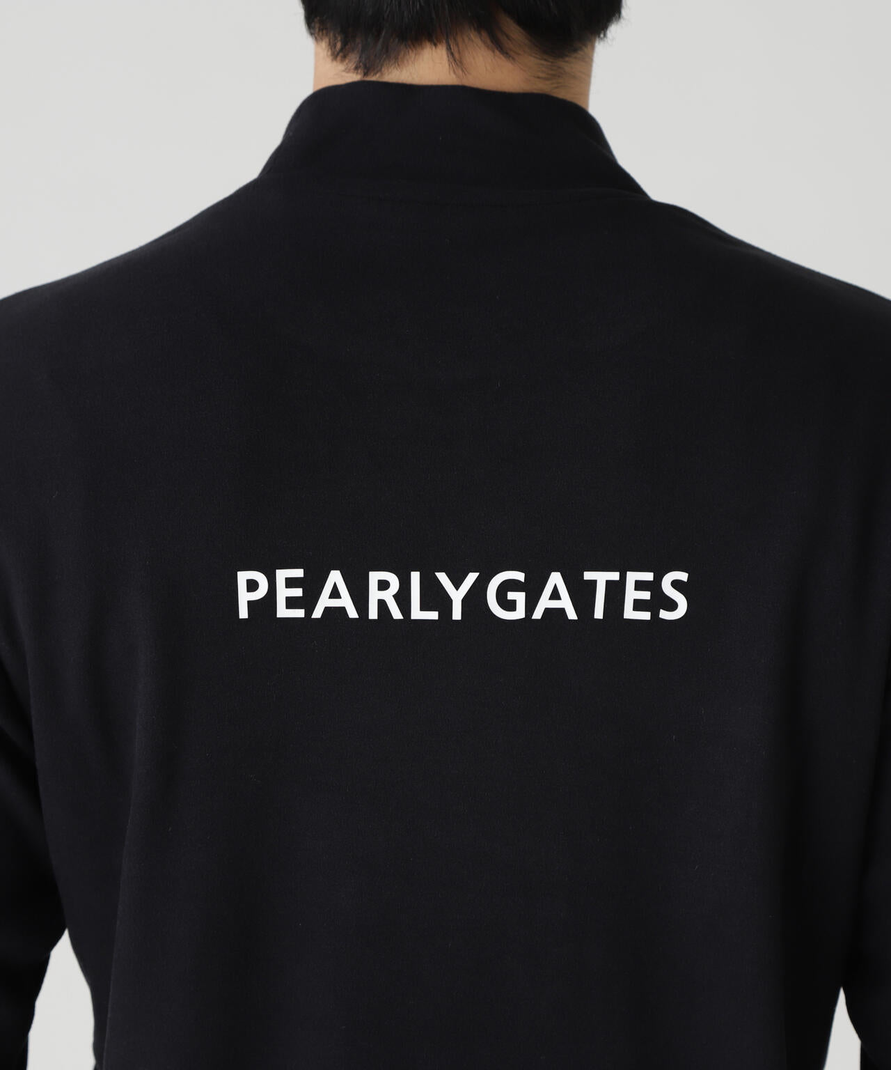 PEARLY GATES メンズ ハイネックジャケット ブラック　7 セルヒートスムース両面起毛長袖ハイネックカットソー | PEARLY GATES