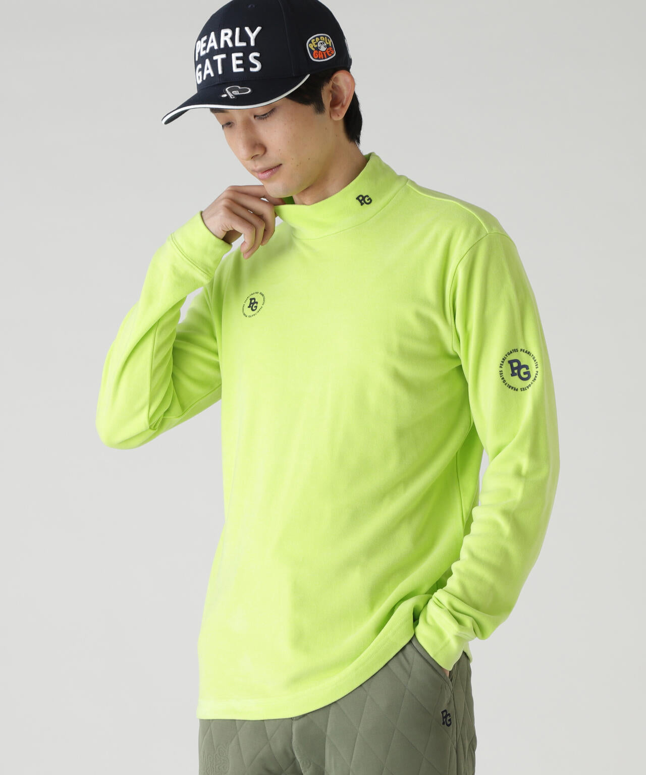 セルヒートスムース両面起毛長袖ハイネックカットソー | PEARLY GATES