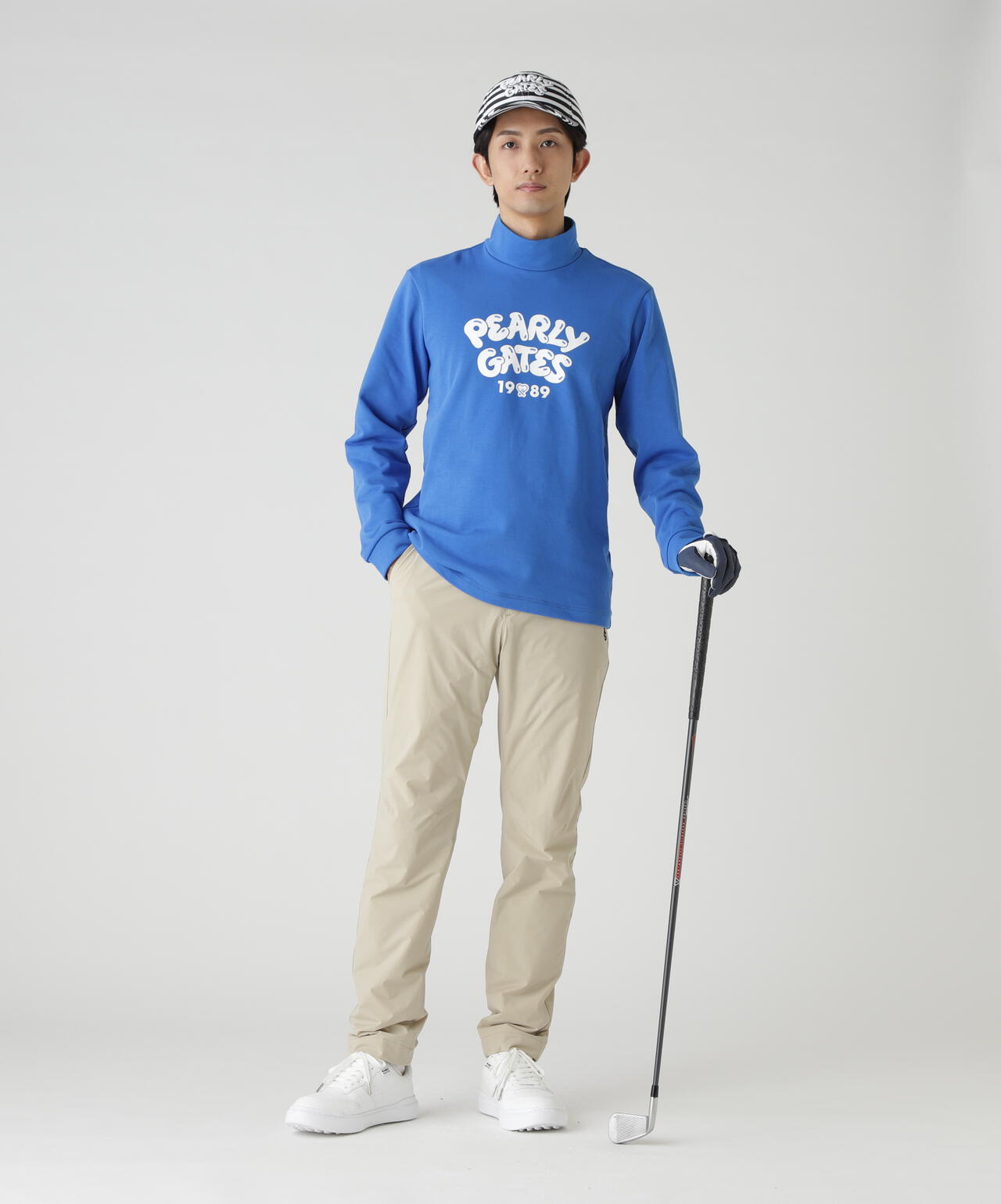 Cソロナ裏毛長袖ハイネックカットソー | PEARLY GATES（パーリーゲイツ