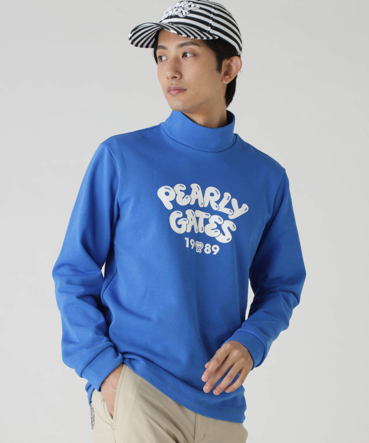 Cソロナ裏毛長袖ハイネックカットソー | PEARLY GATES（パーリーゲイツ