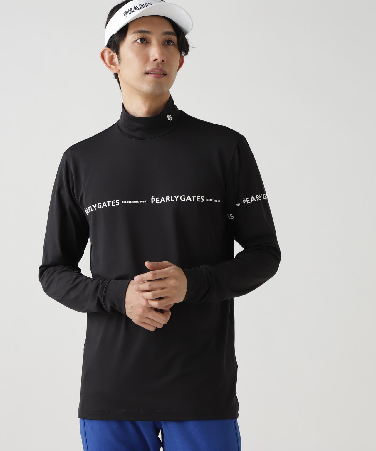 新品　PGG 長袖ハイネックカットソー　ブラック PEARLY GATES 新品未使用 PGG 長袖ハイネックカットソー ブラック PEARLY GATES