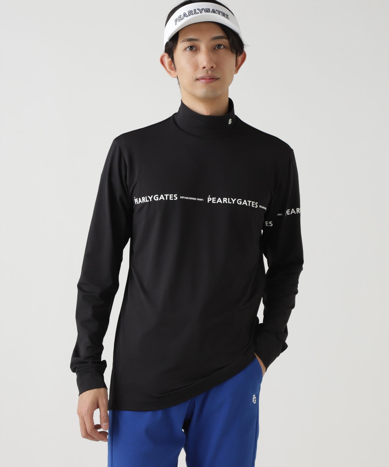 PEARLY GATES ハイネックシャツ ブラック サイズ4 PEARLY GATES ハイネックシャツ ブラック サイズ4