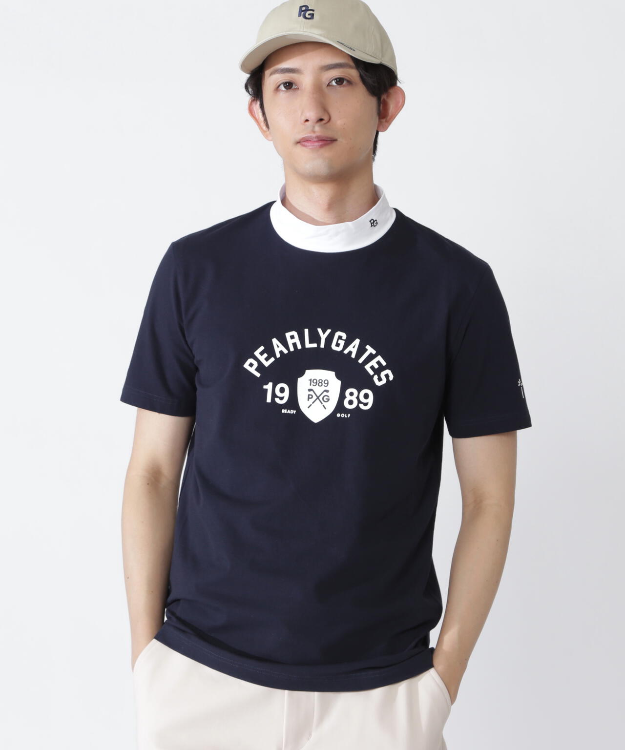 ベアカノコ半袖ハイネックカットソー