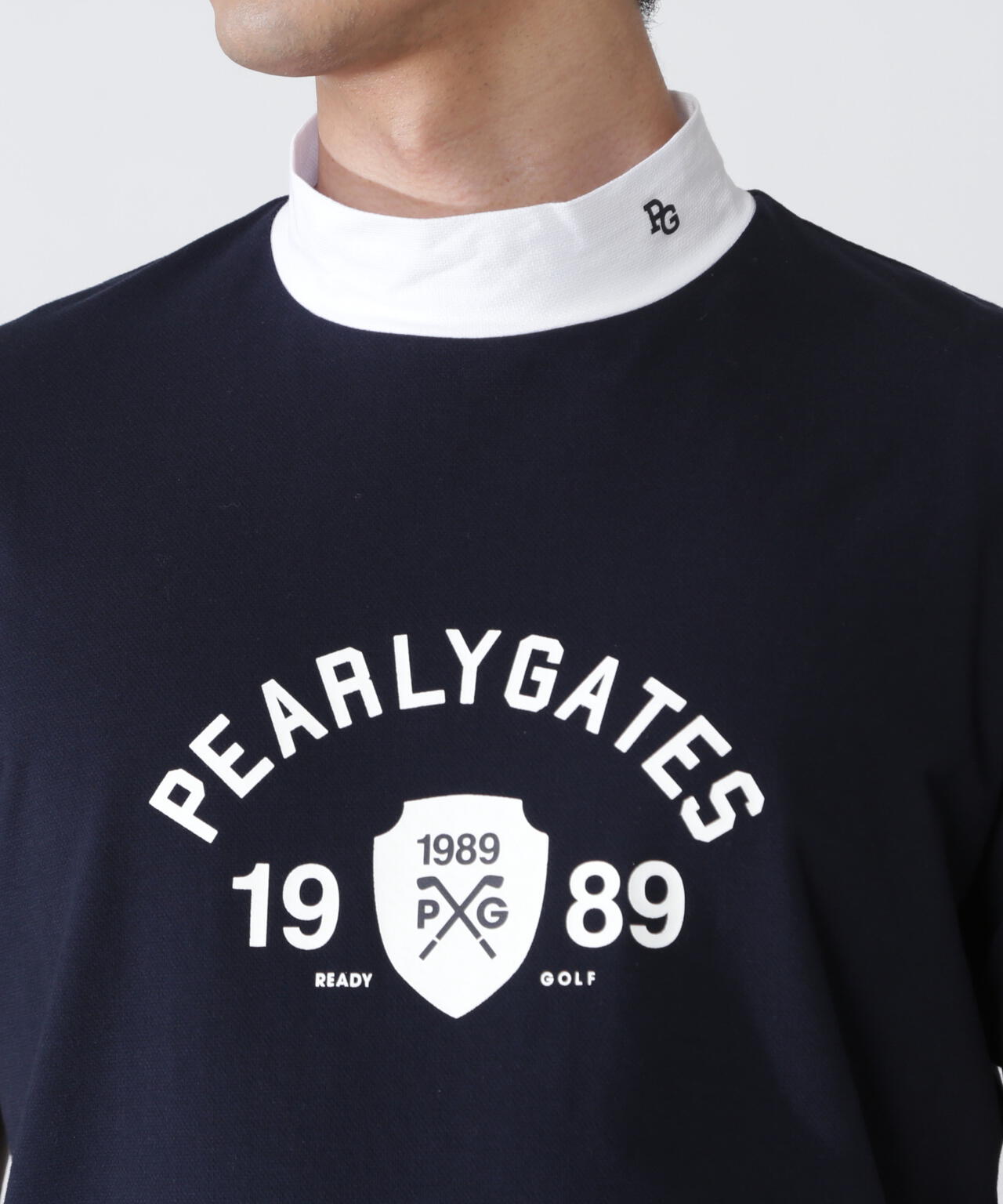 袖ロゴ GATES❣️Uネックインナー PEARLY サイズ2 GATES（パーリーゲイツ PEARLY | ベアカノコ半袖ハイネックカットソー 新品 レディースウェア