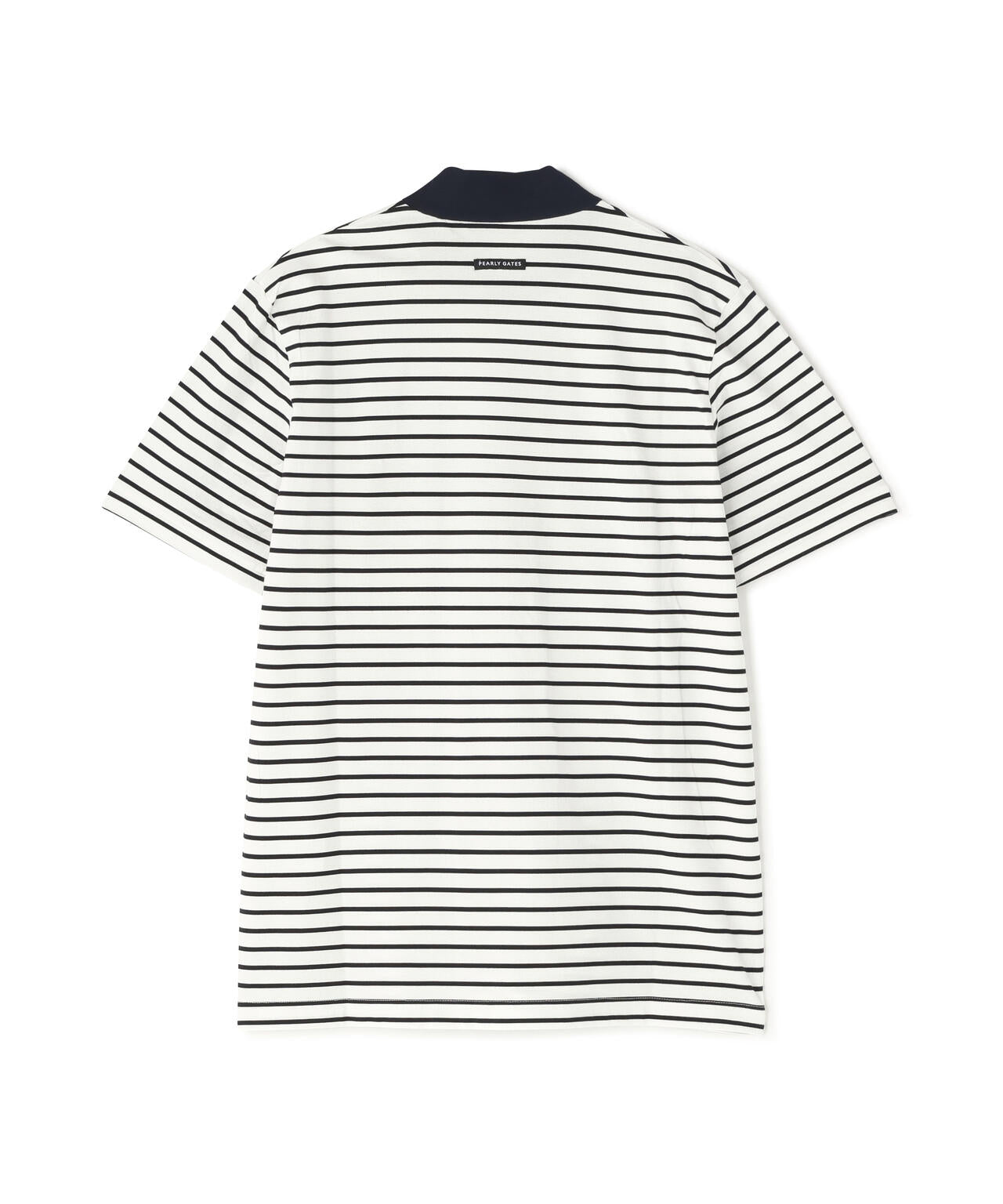 ベアカノコ半袖ハイネックカットソー ＜ボーダー柄＞