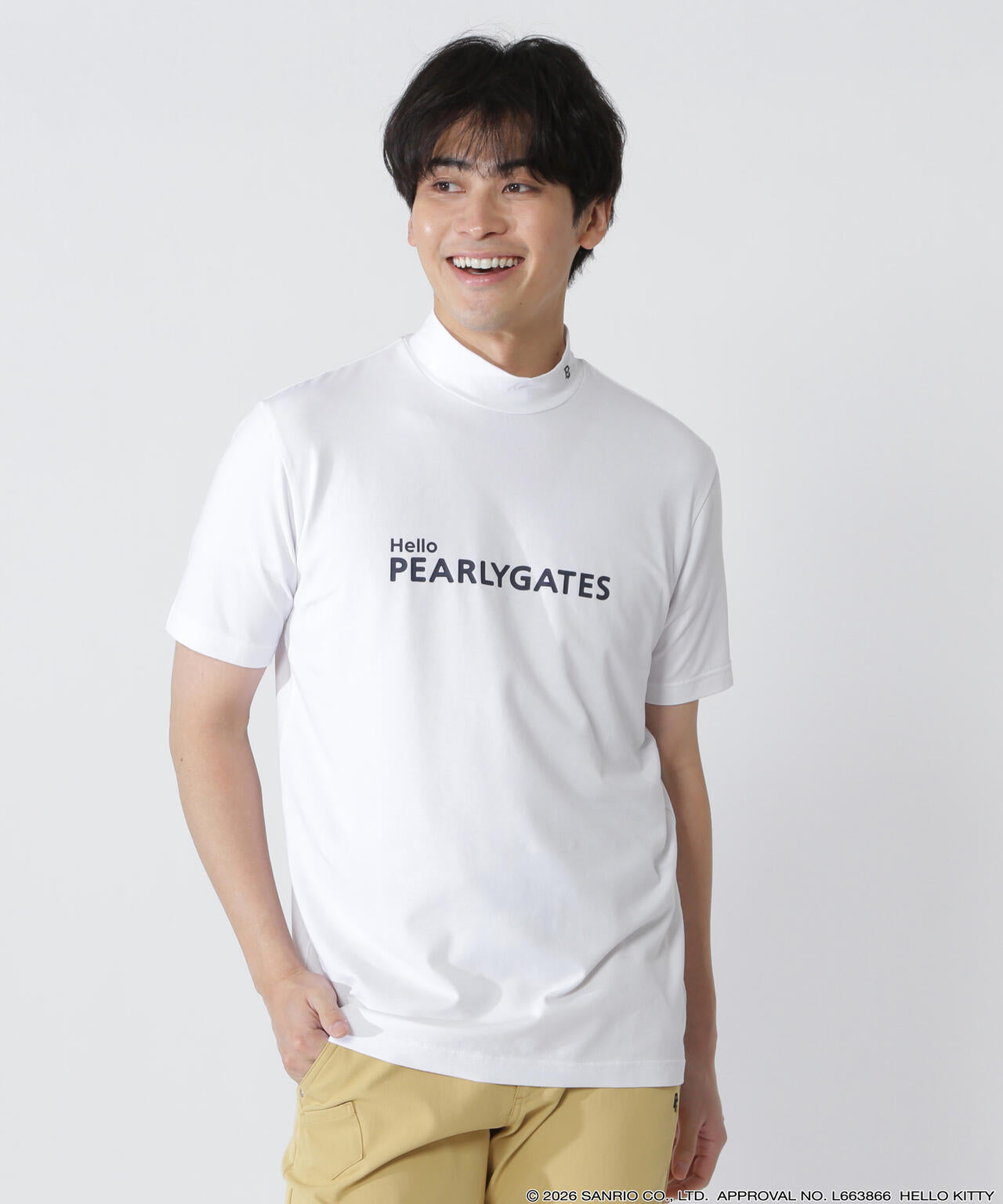 Hello Kitty×PEARLY GATES】ベア天竺半袖ハイネックカットソー