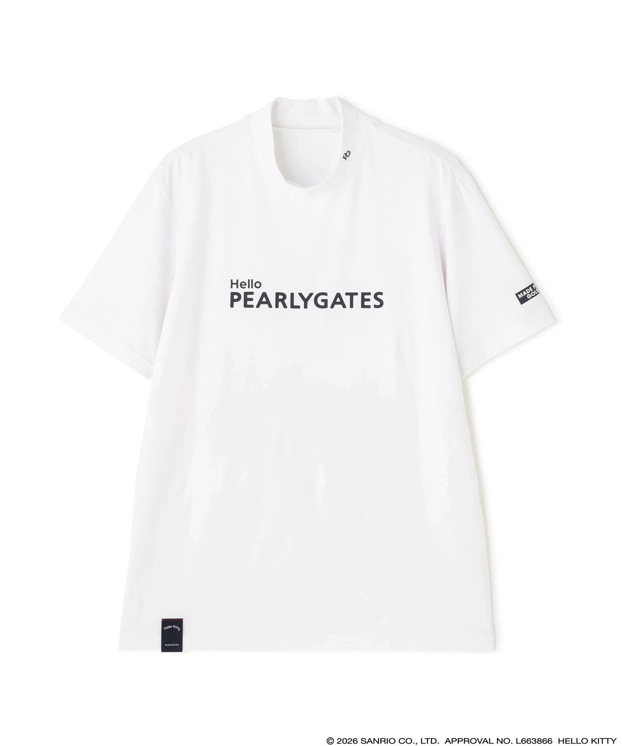 【Hello Kitty×PEARLY GATES】ベア天竺半袖ハイネックカットソー