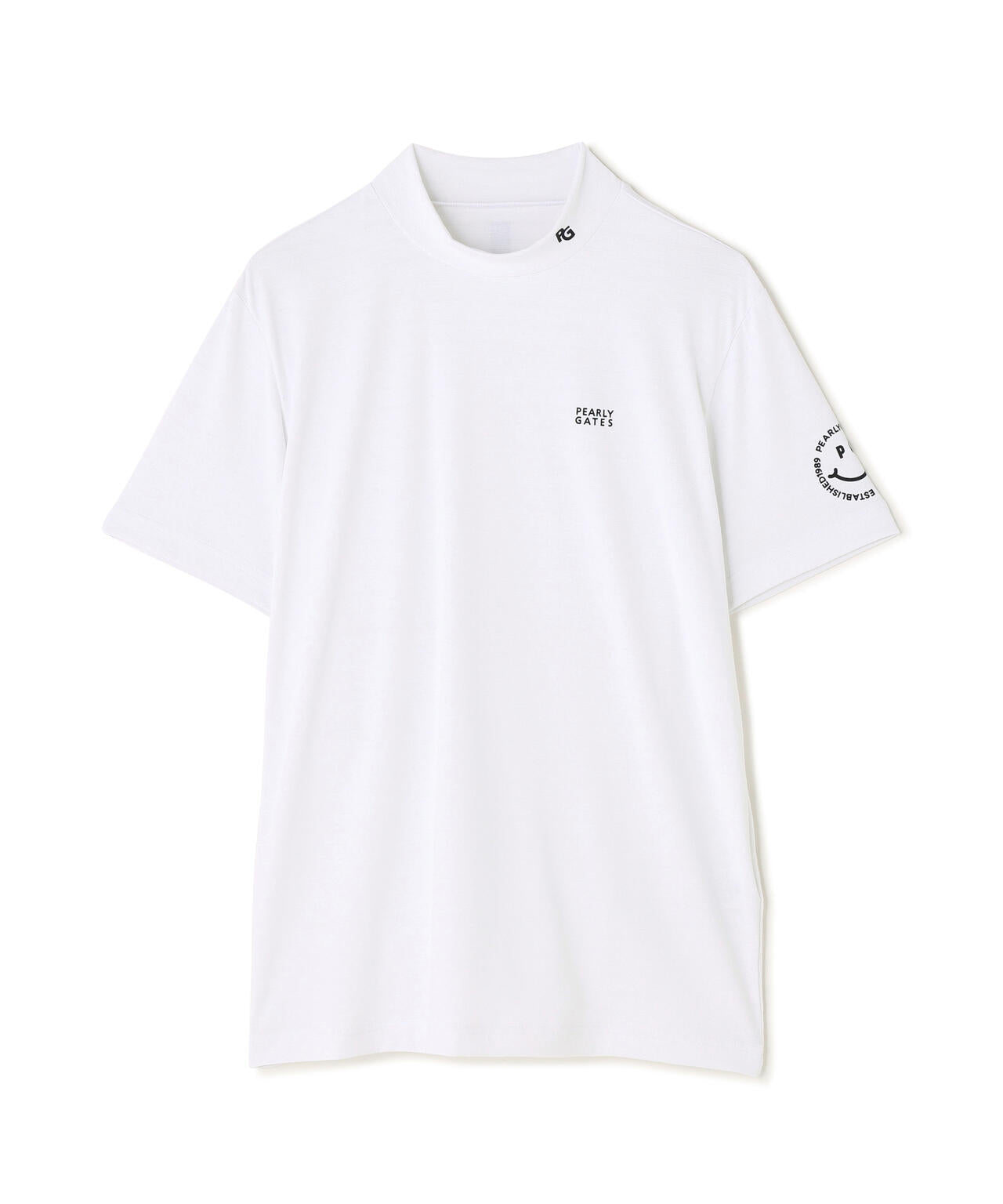 PG is PG】FD30/ベア変形鹿の子ボーダー半袖ハイネックカットソー