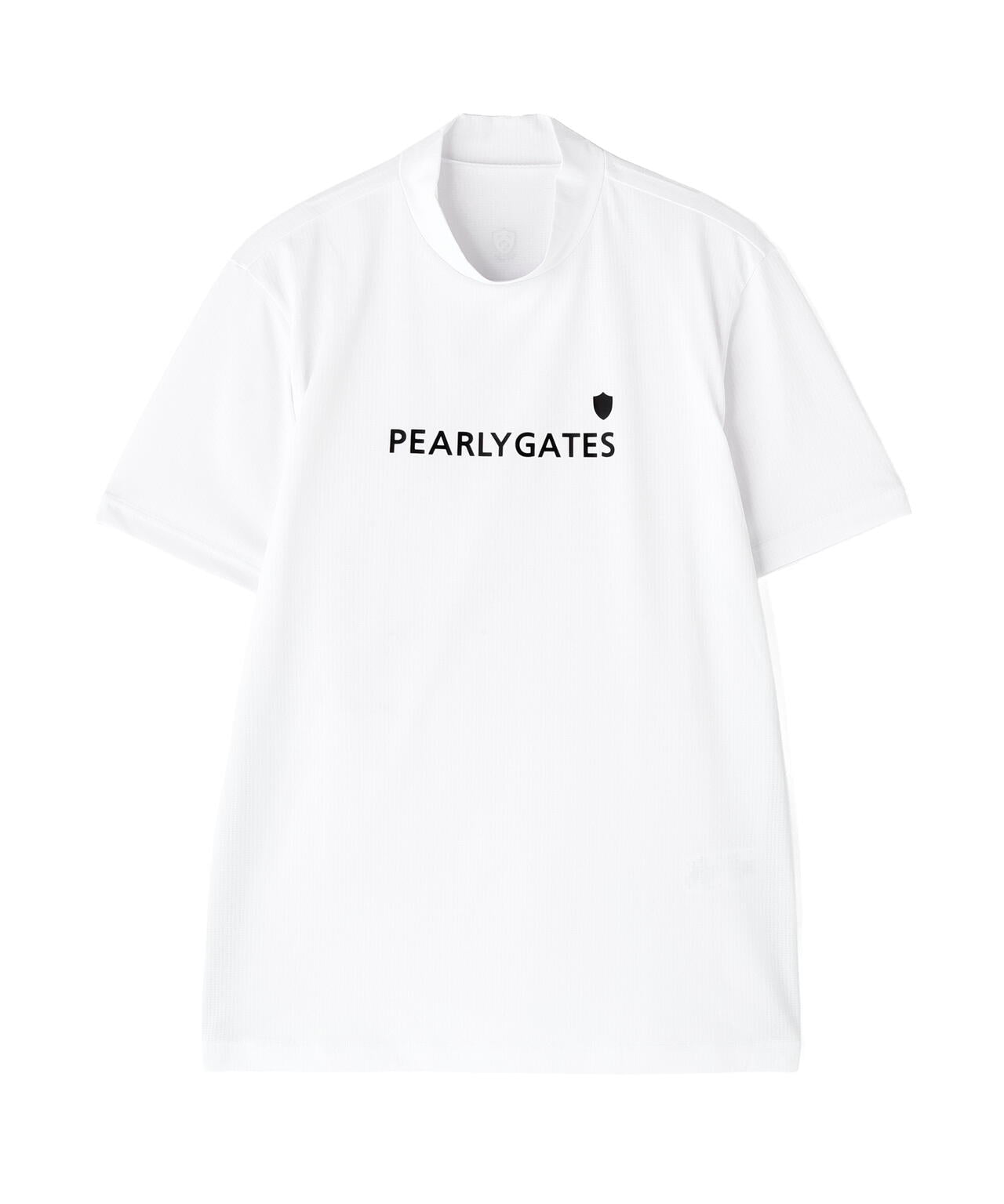 メッシュジャージ吸水速乾性UV半袖ハイネックカットソー | PEARLY