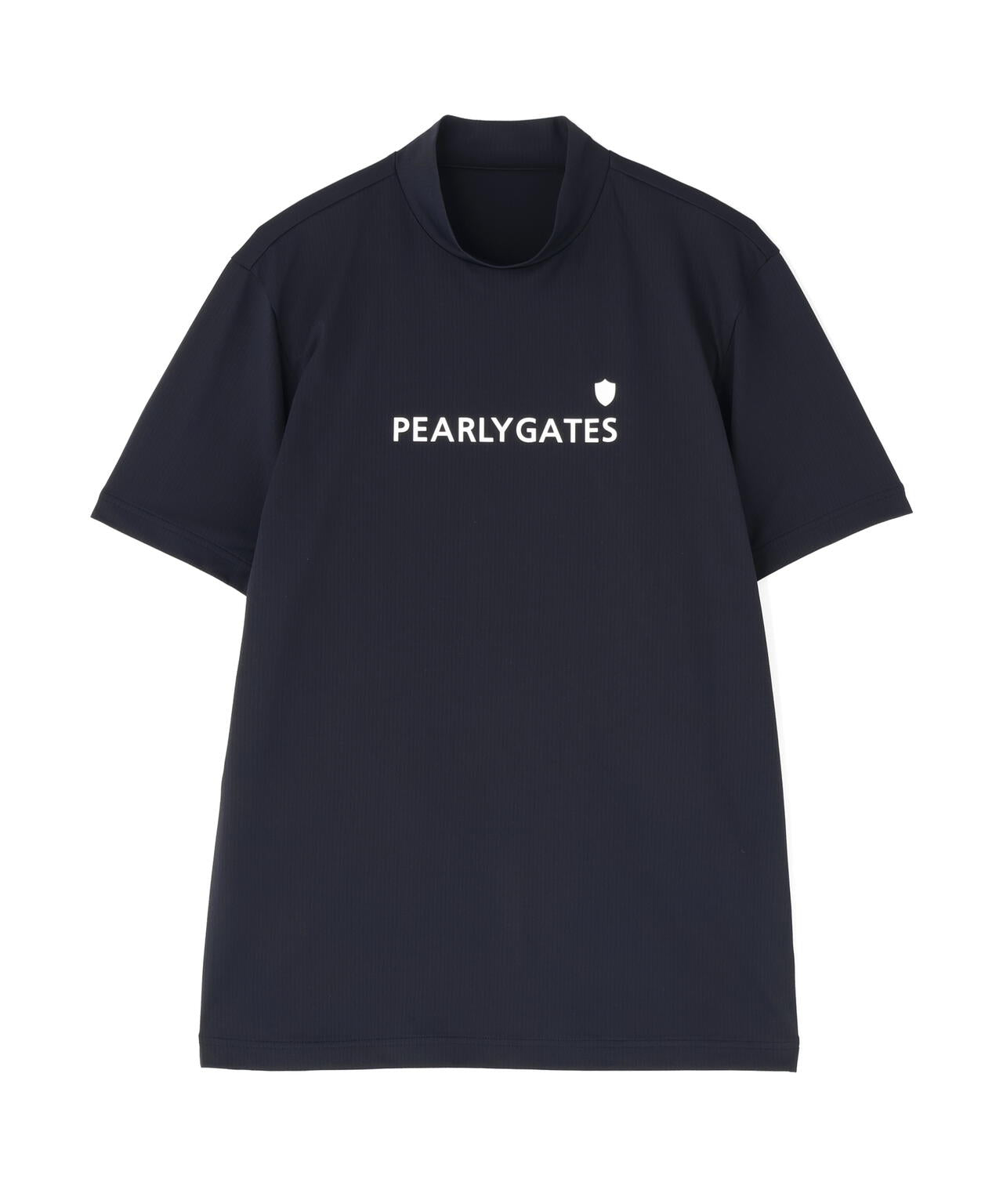メッシュジャージ吸水速乾性UV半袖ハイネックカットソー | PEARLY