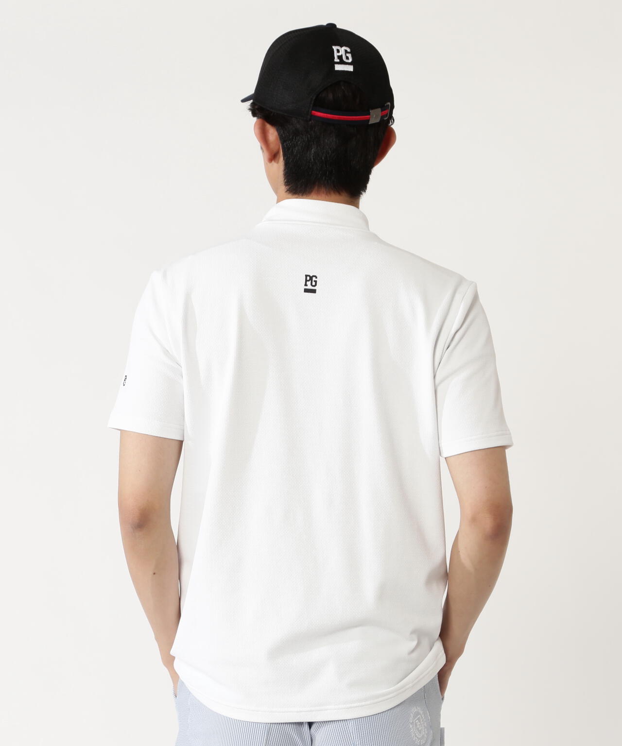 FD40/-FD100dベア擬似メッシュ半袖ハイネックカットソー | PEARLY