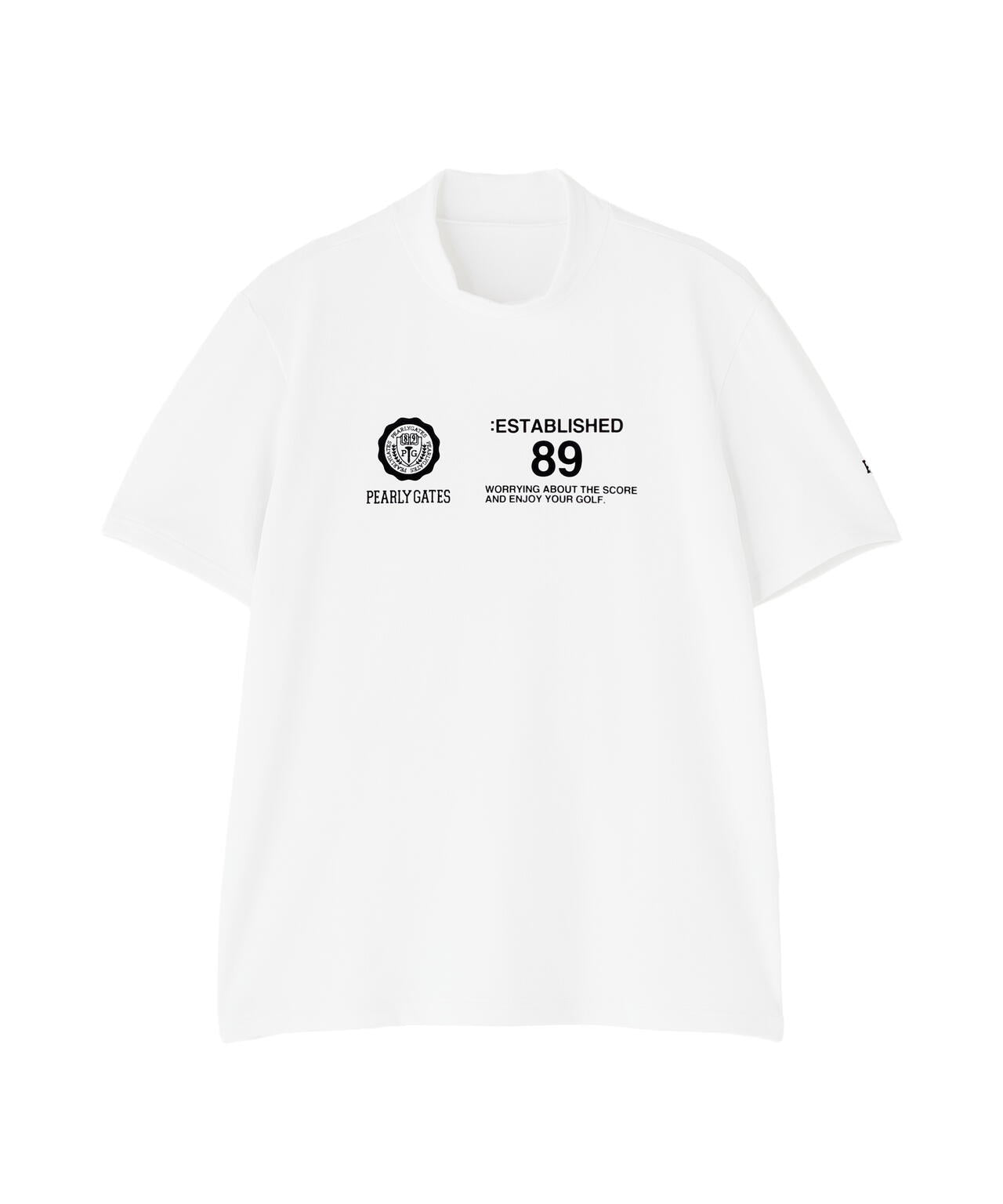 FD40/-FD100dベア擬似メッシュ半袖ハイネックカットソー | PEARLY