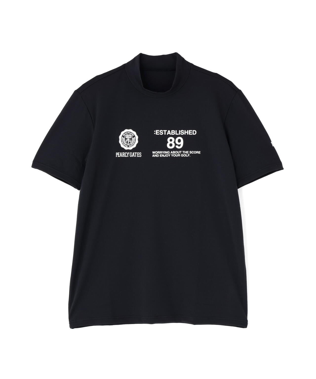 FD40/-FD100dベア擬似メッシュ半袖ハイネックカットソー | PEARLY