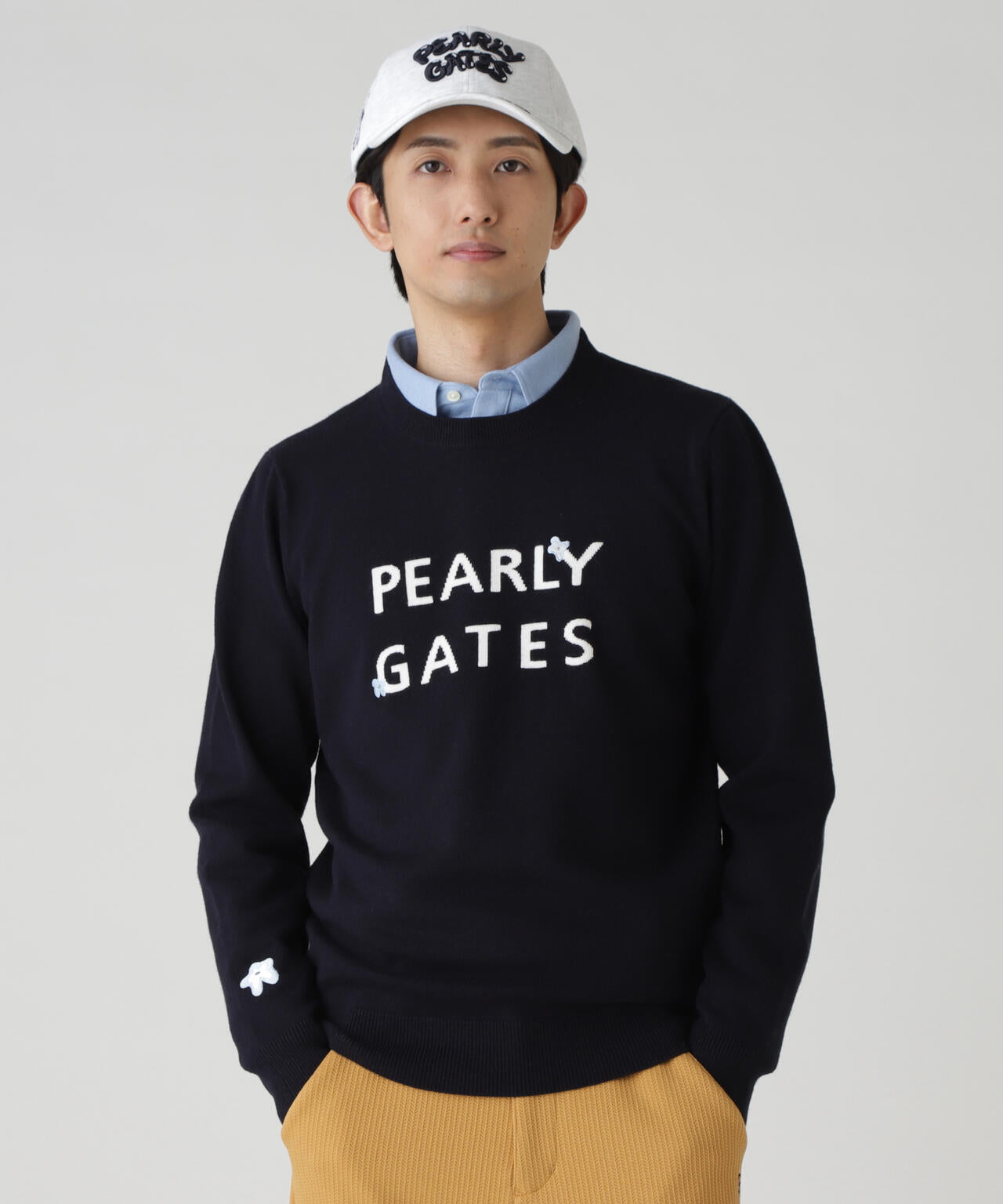 12G 天竺×インターシャ | PEARLY GATES（パーリーゲイツ） ｜【公式