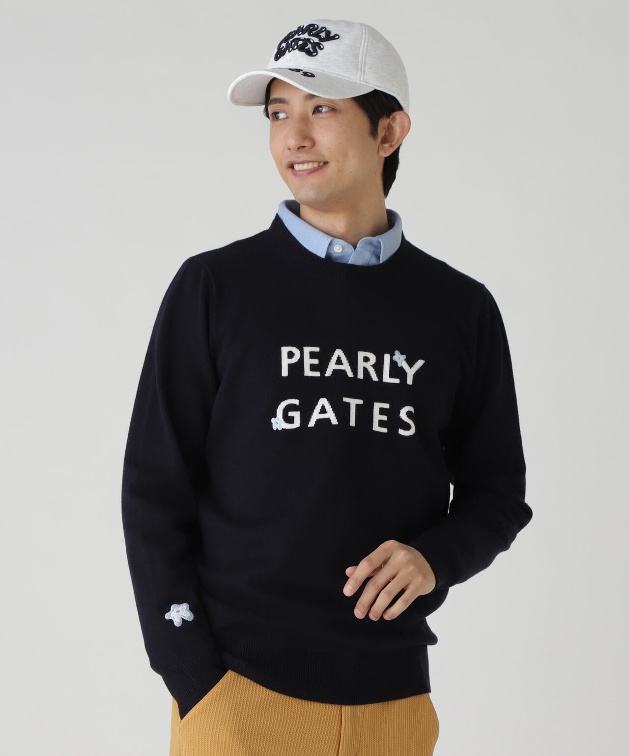 12G 天竺×インターシャ | PEARLY GATES（パーリーゲイツ） ｜【公式