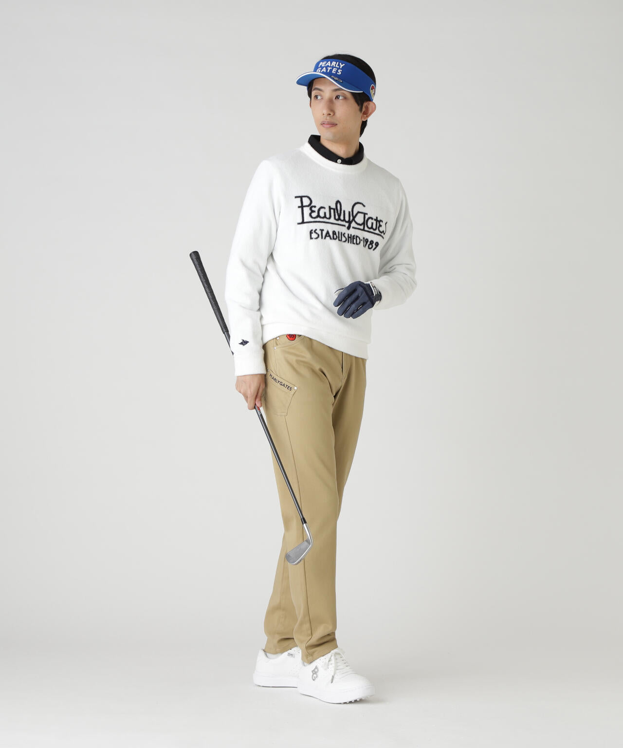 裏付きクルーネックニットプルオーバー | PEARLY GATES（パーリー