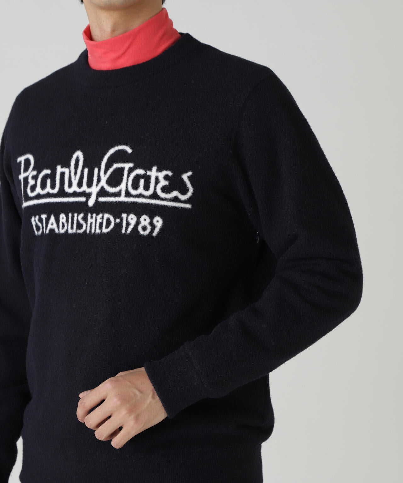 裏付きクルーネックニットプルオーバー | PEARLY GATES（パーリー