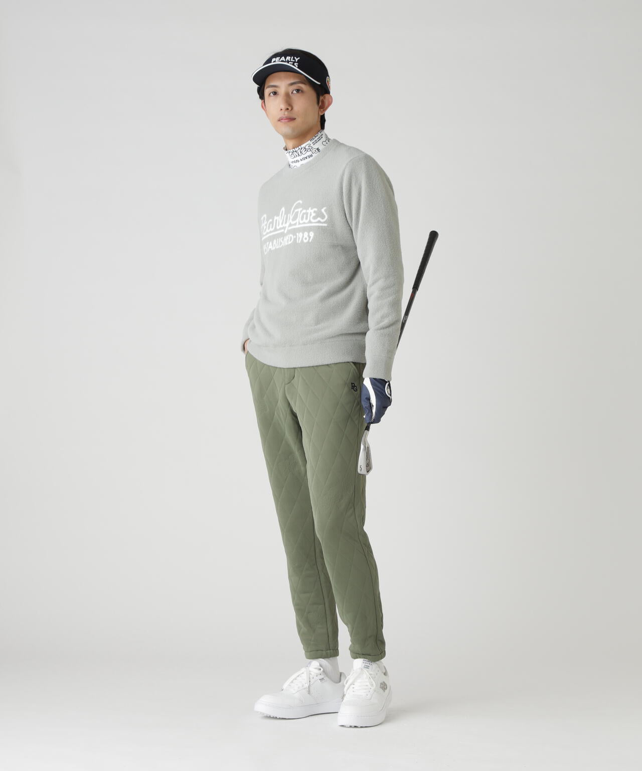 裏付きクルーネックニットプルオーバー | PEARLY GATES（パーリー