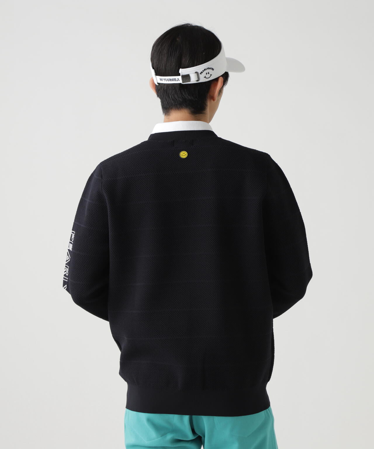 PG is PG ロゴジャガードクルーネックニットプルオーバー | PEARLY