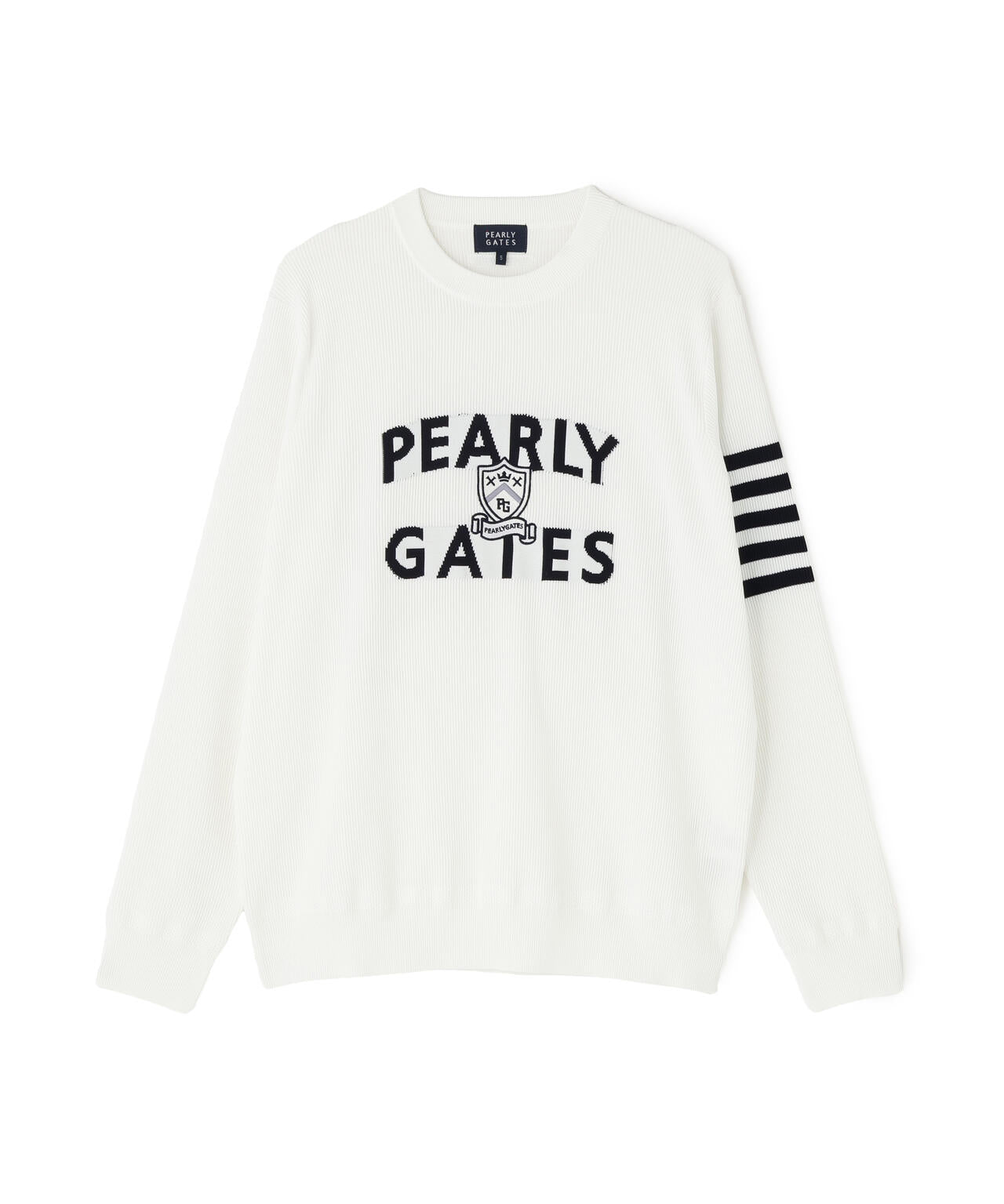 エンブレムクルーネックニットプルオーバー | PEARLY GATES（パーリー