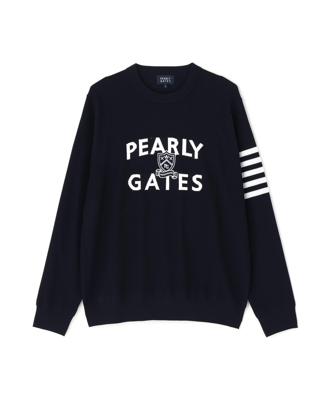 エンブレムクルーネックニットプルオーバー | PEARLY GATES（パーリー