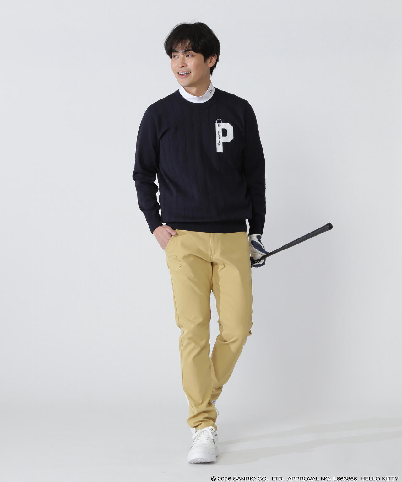 Hello Kitty×PEARLY GATES】クルーネックニットプルオーバー | PEARLY