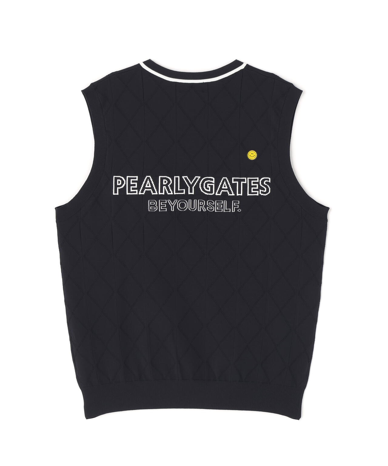 PG is PG ロゴジャガードVネックニットベストプルオーバー | PEARLY