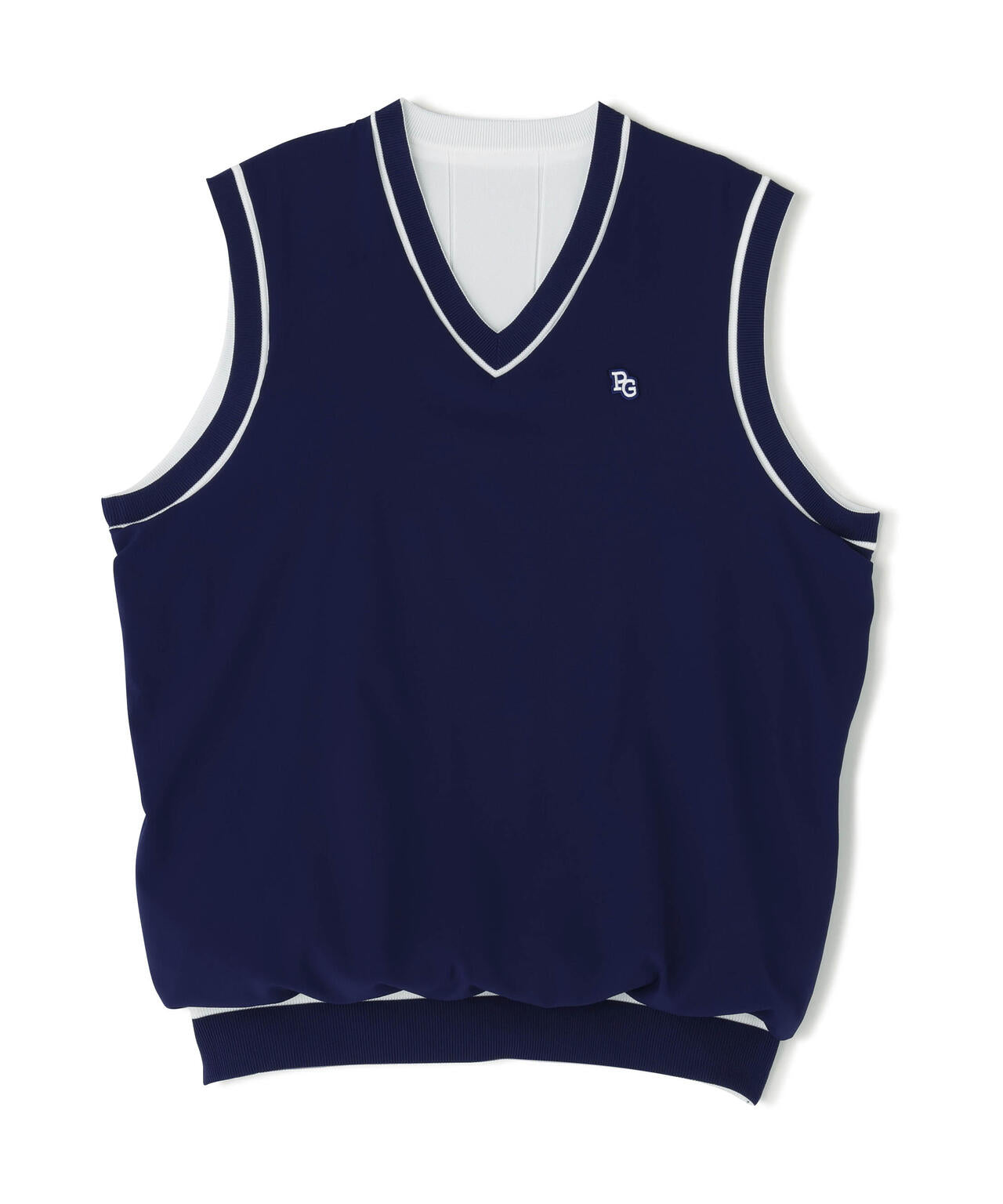 アラン柄リバーシブルベスト