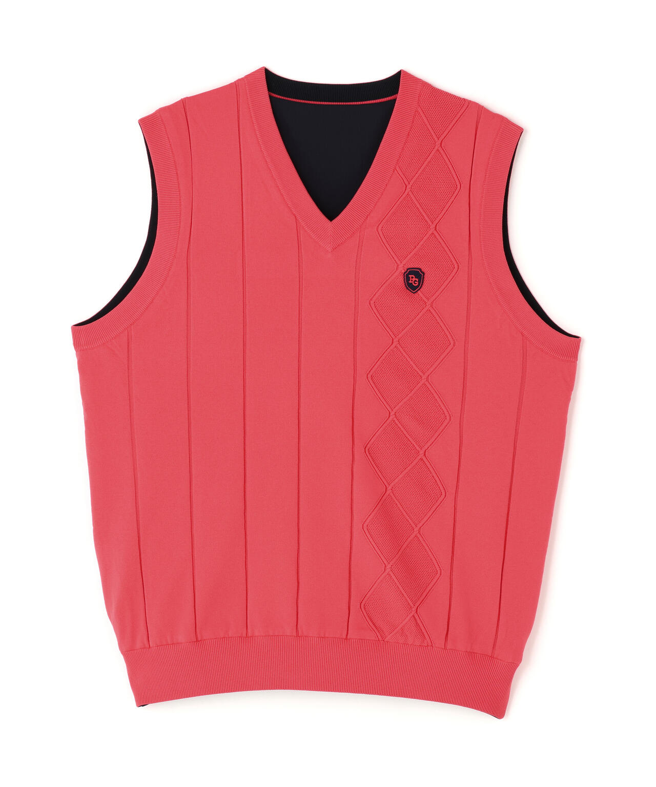 アラン柄リバーシブルベスト