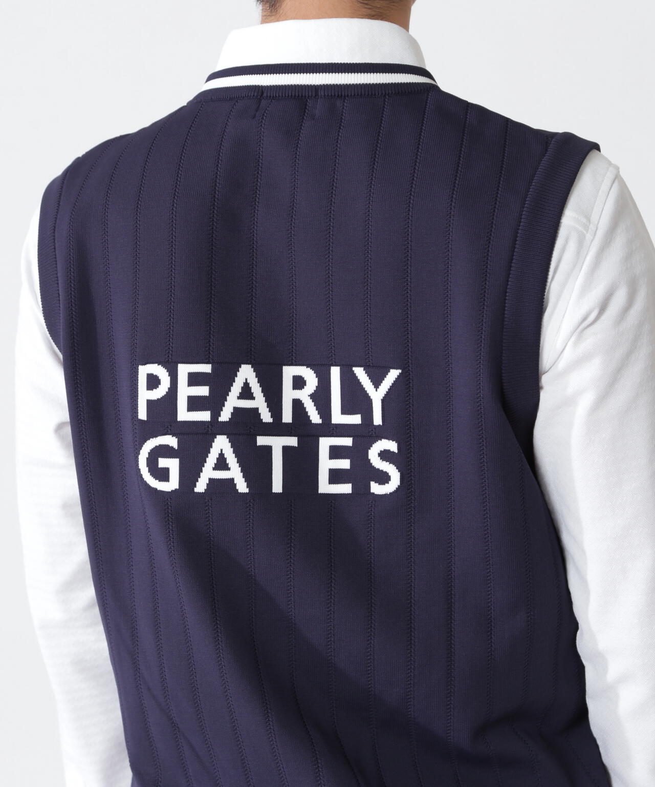 PEARLY GATES Vネックニットベスト6サイズ エンブレムVネックニットベストプルオーバー | PEARLY GATES（パーリー