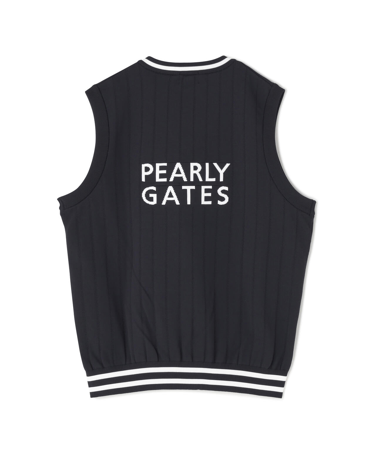 エンブレムVネックニットベストプルオーバー | PEARLY GATES（パーリー