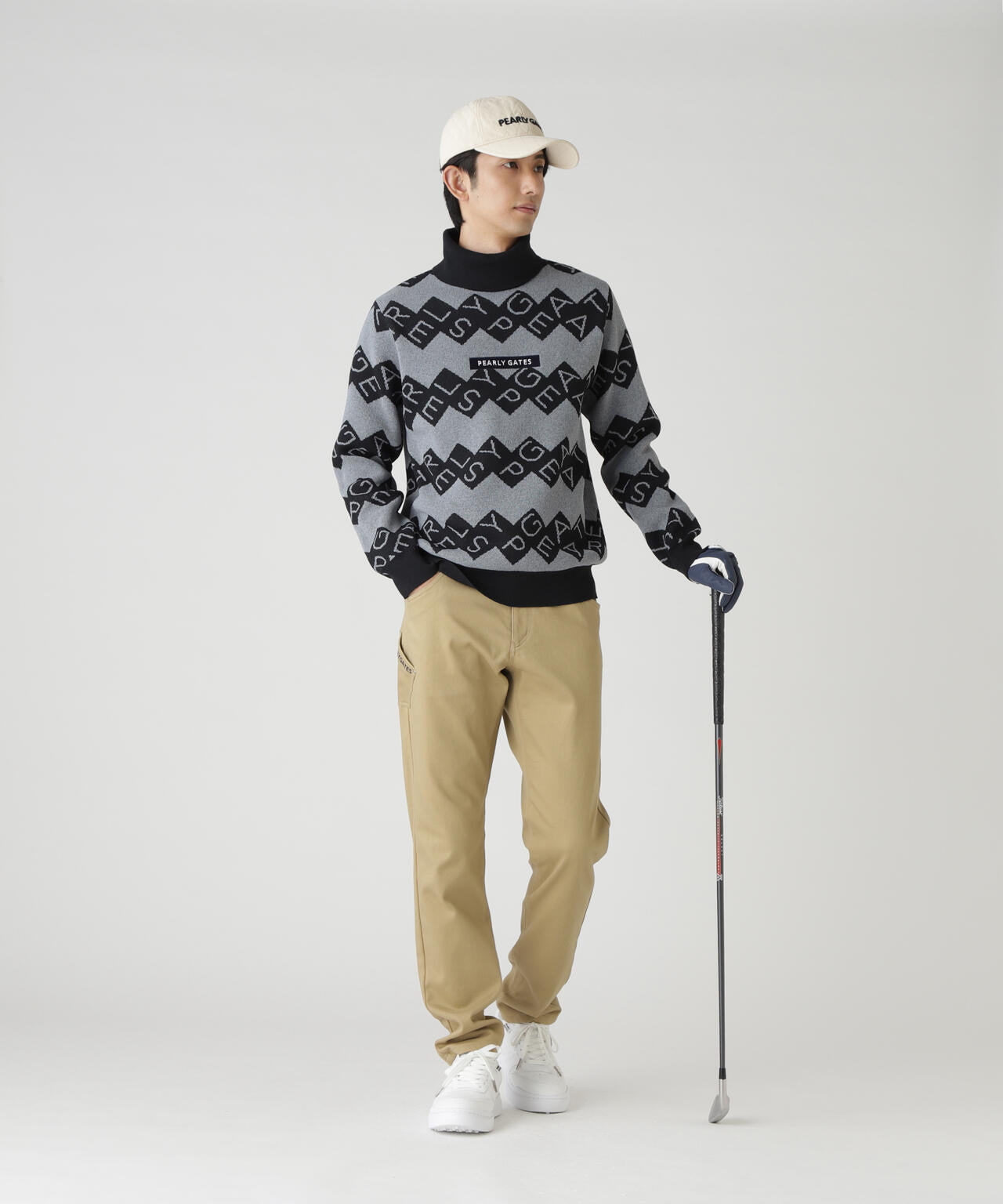 美品 パーリーゲイツ 切替袖ニット プルオーバー 中わた スニードジャック 中綿 パーテックス中綿入り リバーシブル スニードジャック｜PEARLY GATES