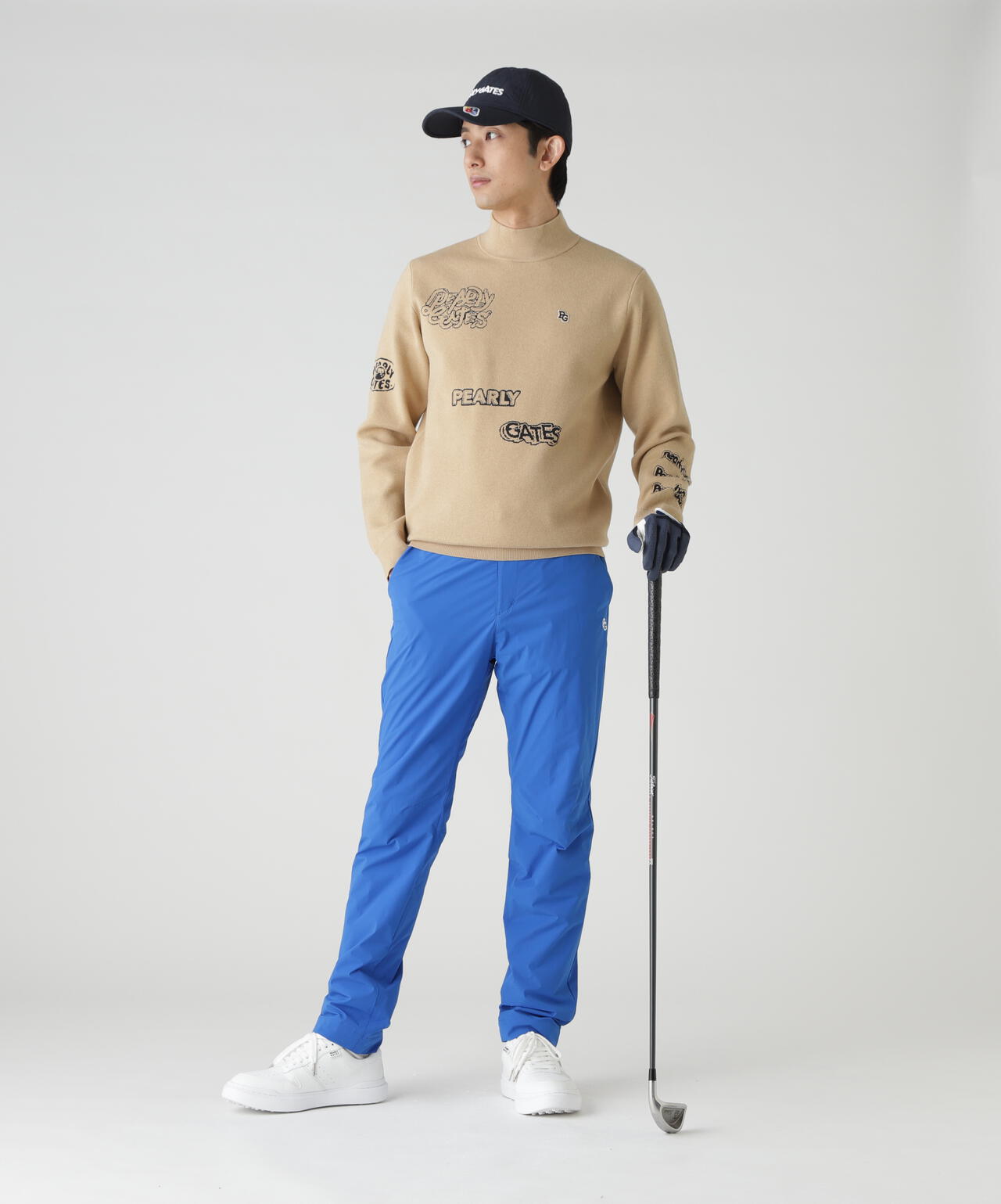 14GダブルJQ×ワッペン風ハイネックニットプルオーバー