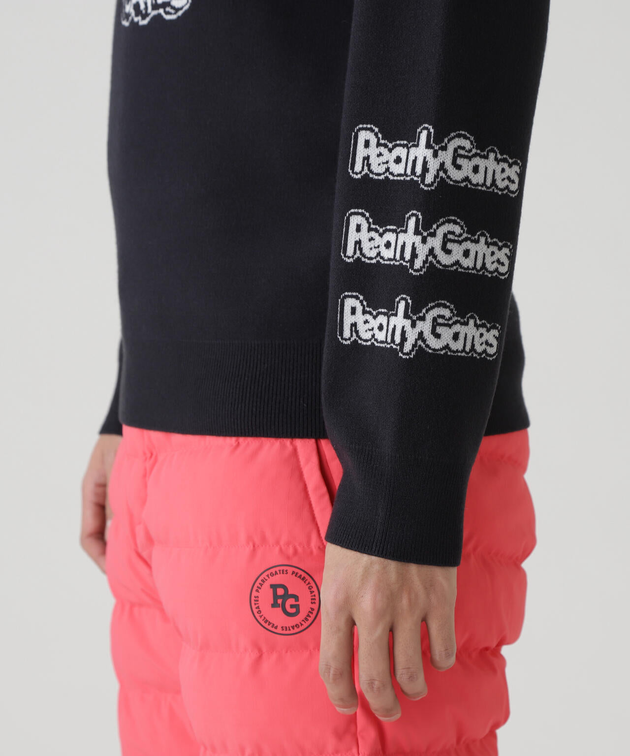 14GダブルJQ×ワッペン風ハイネックニットプルオーバー