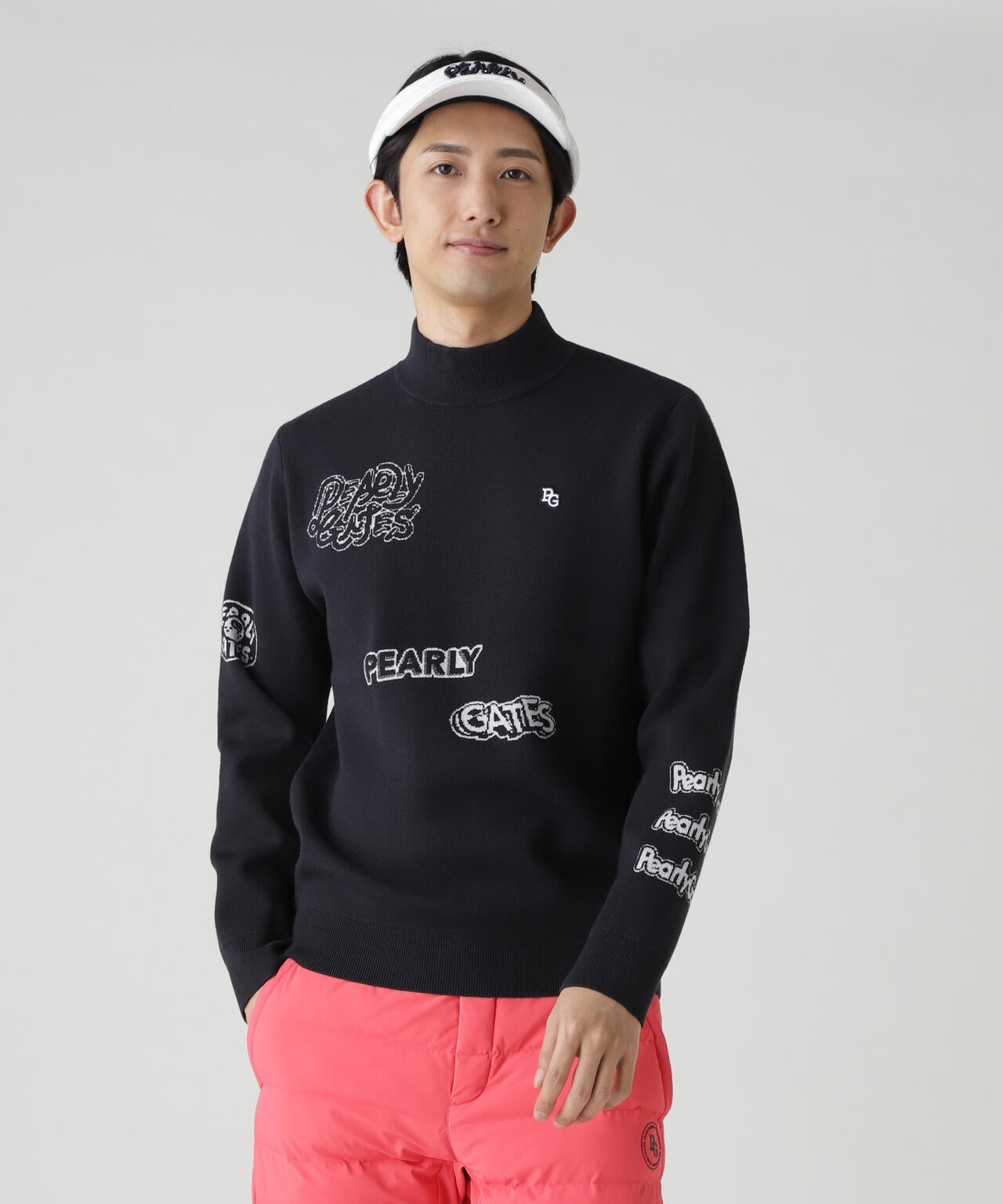 14GダブルJQ×ワッペン風ハイネックニットプルオーバー