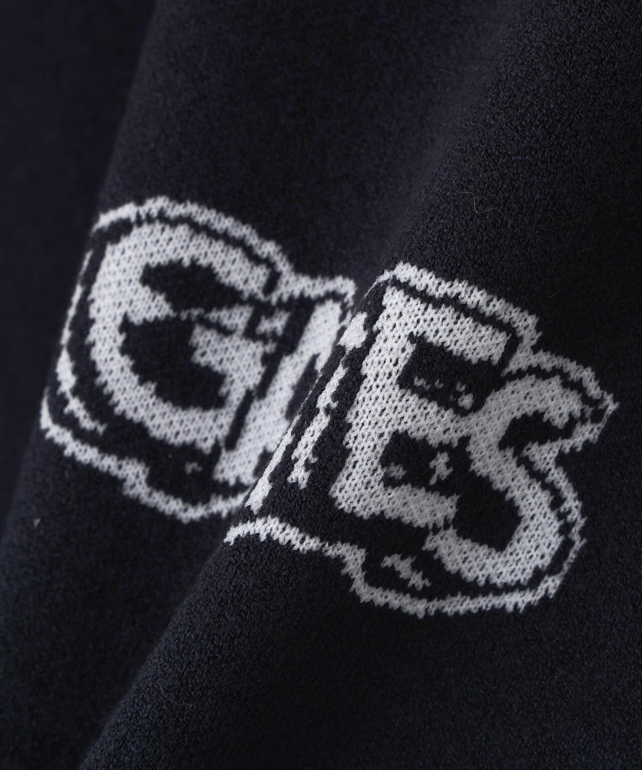 14GダブルJQ×ワッペン風ハイネックニットプルオーバー