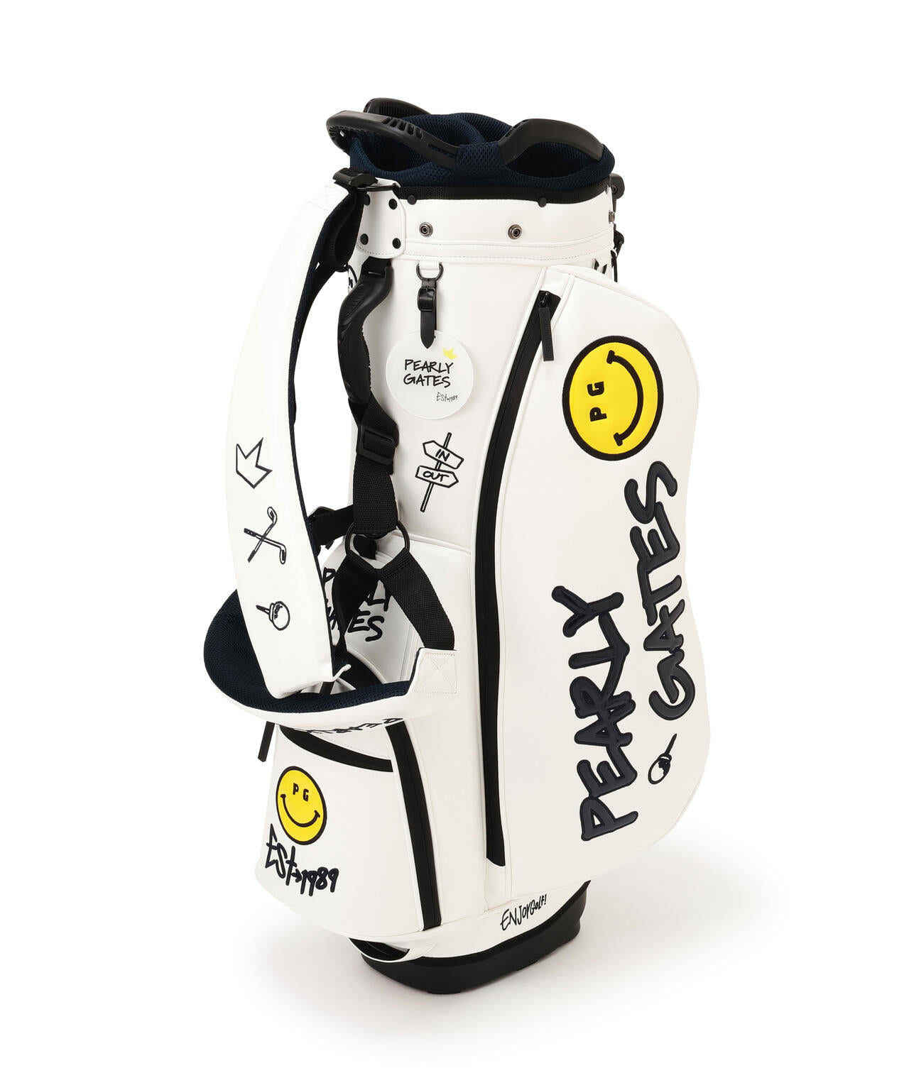 NICO合皮スタンド式キャディバッグ (46インチ対応) (UNISEX)