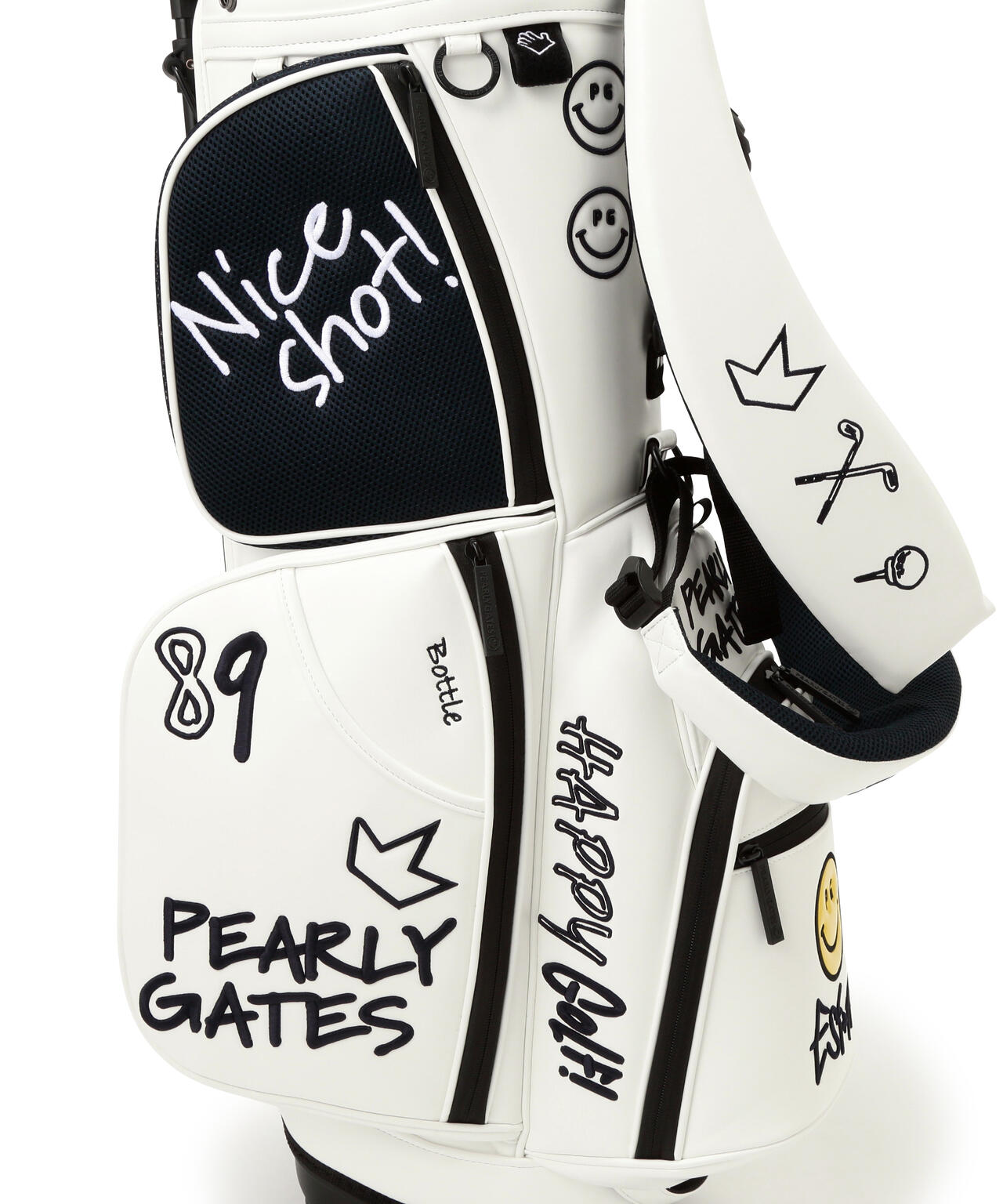 NICO合皮スタンド式キャディバッグ (46インチ対応) (UNISEX)