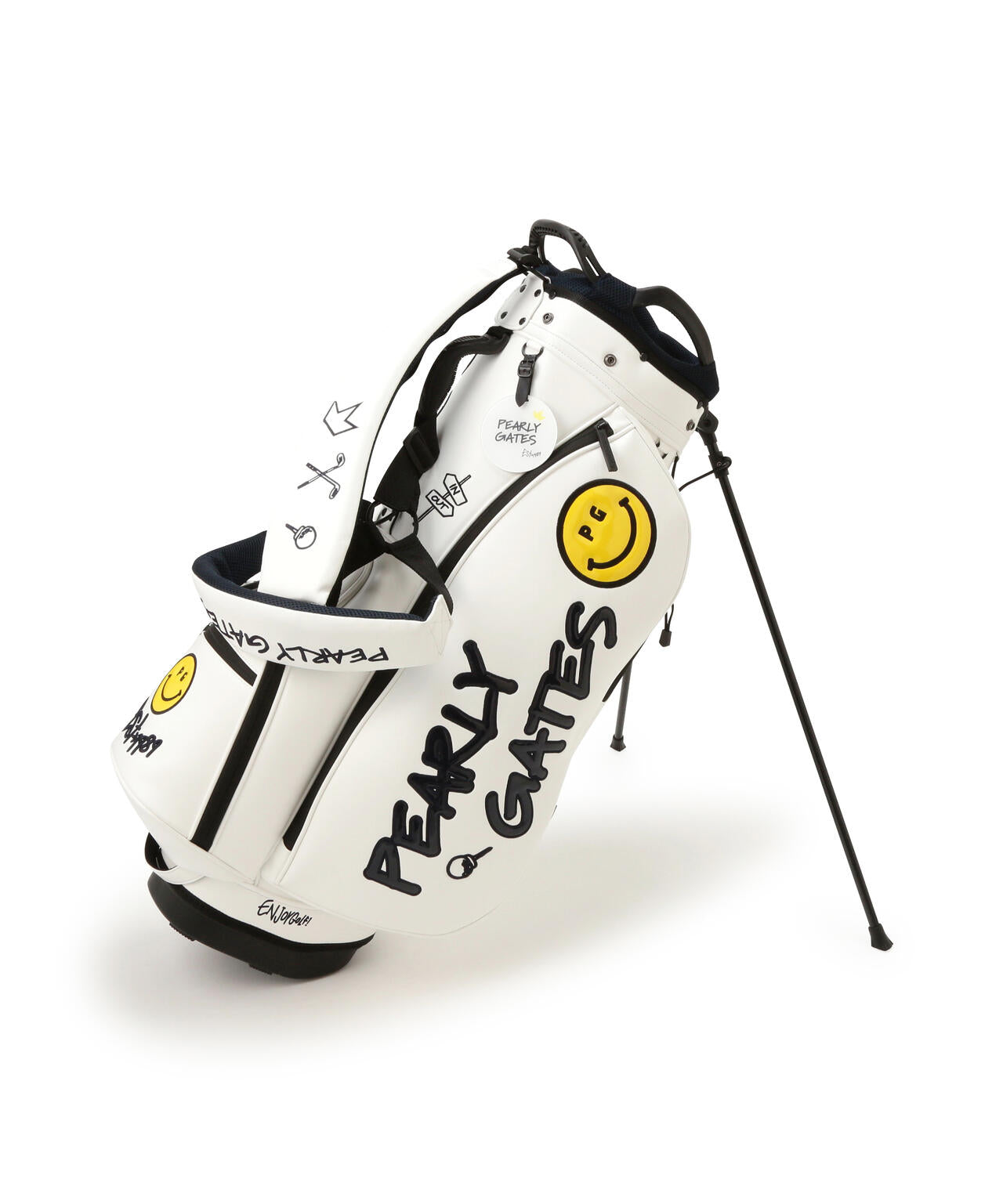 NICO合皮スタンド式キャディバッグ (46インチ対応) (UNISEX)