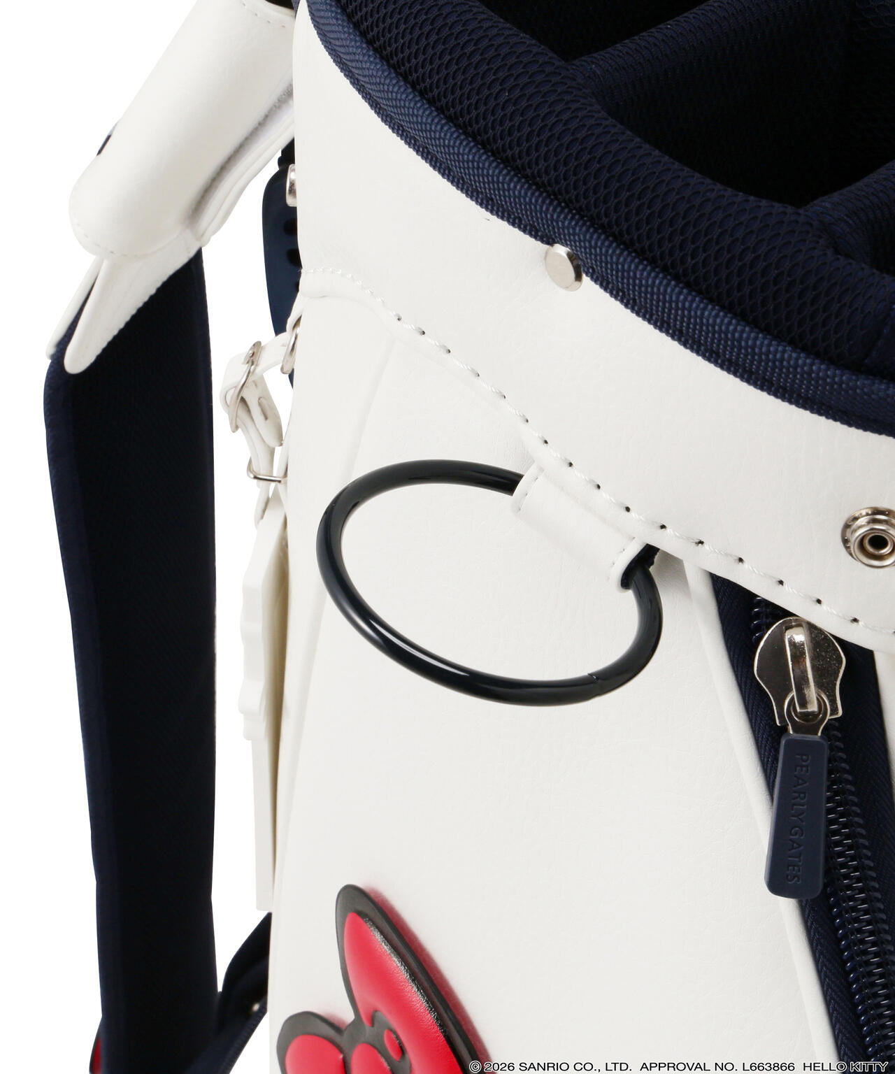 PEARLY GATES×HELLOKITTY 限定コラボキャディーバック完売品 Hello Kitty×PEARLY GATES】合皮キャディバッグ (46インチ対応